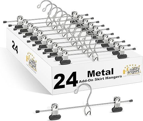 Miniatura 8 de Quality Hangers Colgador de falda/holgura complementaria cromada, (96)