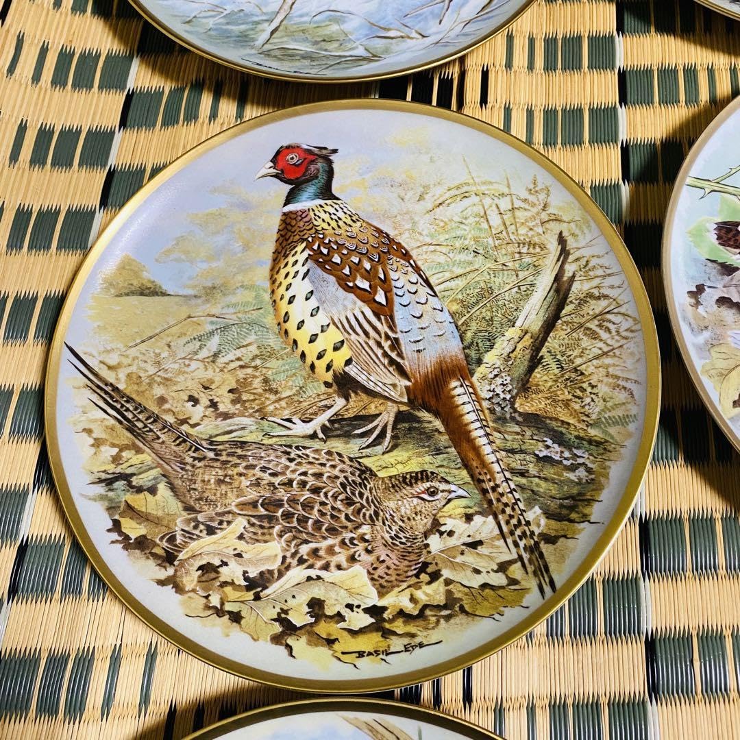 Amazon.co.jp: 野鳥絵皿 フランス リモージュ フランクリンポーセリン 