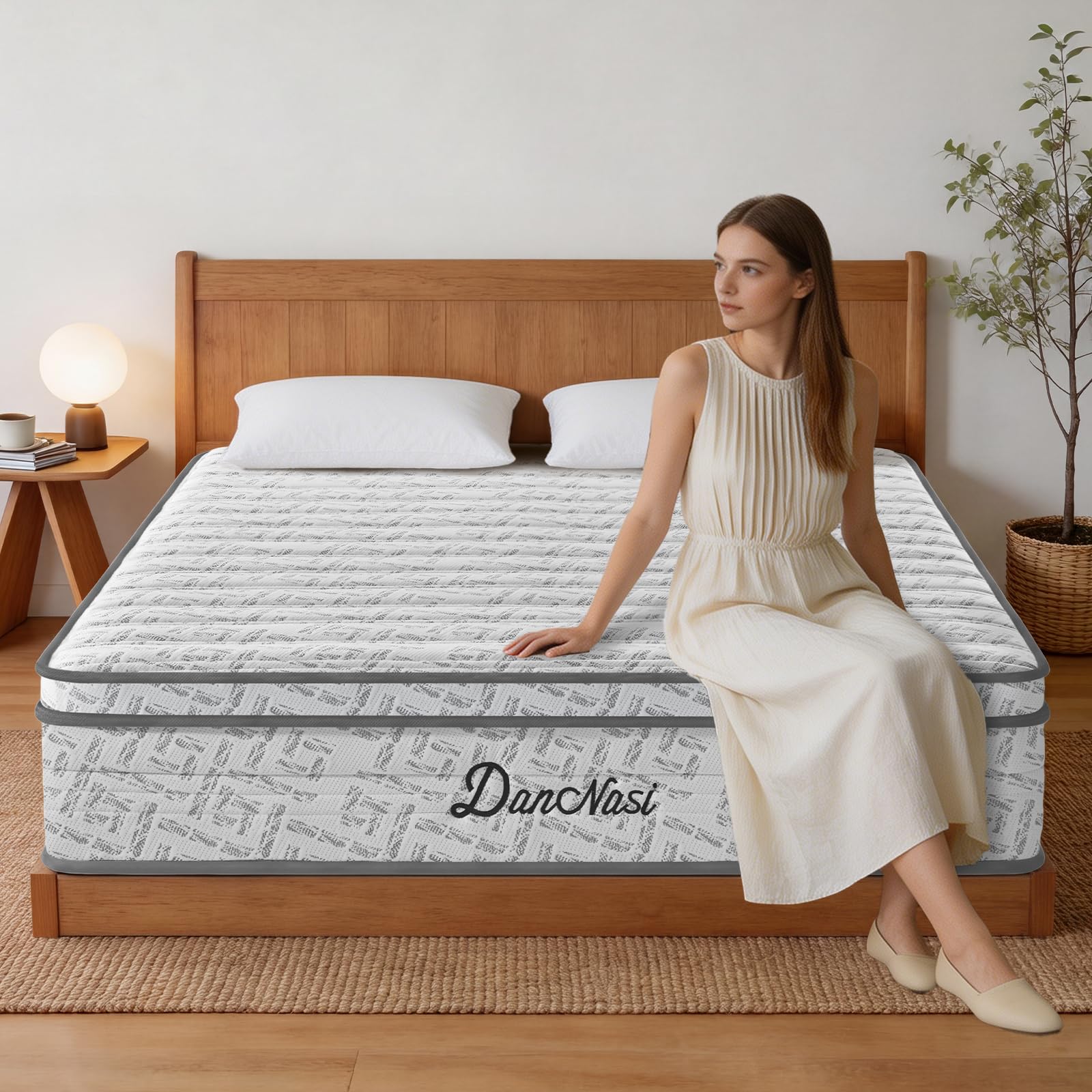 DANNASI 12 Inch Queen Hybrid Mattress