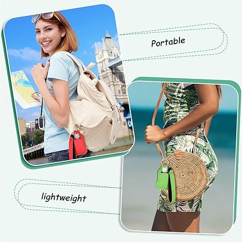 Miniatura 7 de Patelai Juego de 54 botellas de viaje vacías con soporte para llavero, contenedor de botella de viaje de 1 oz, soportes para botellas, llavero de