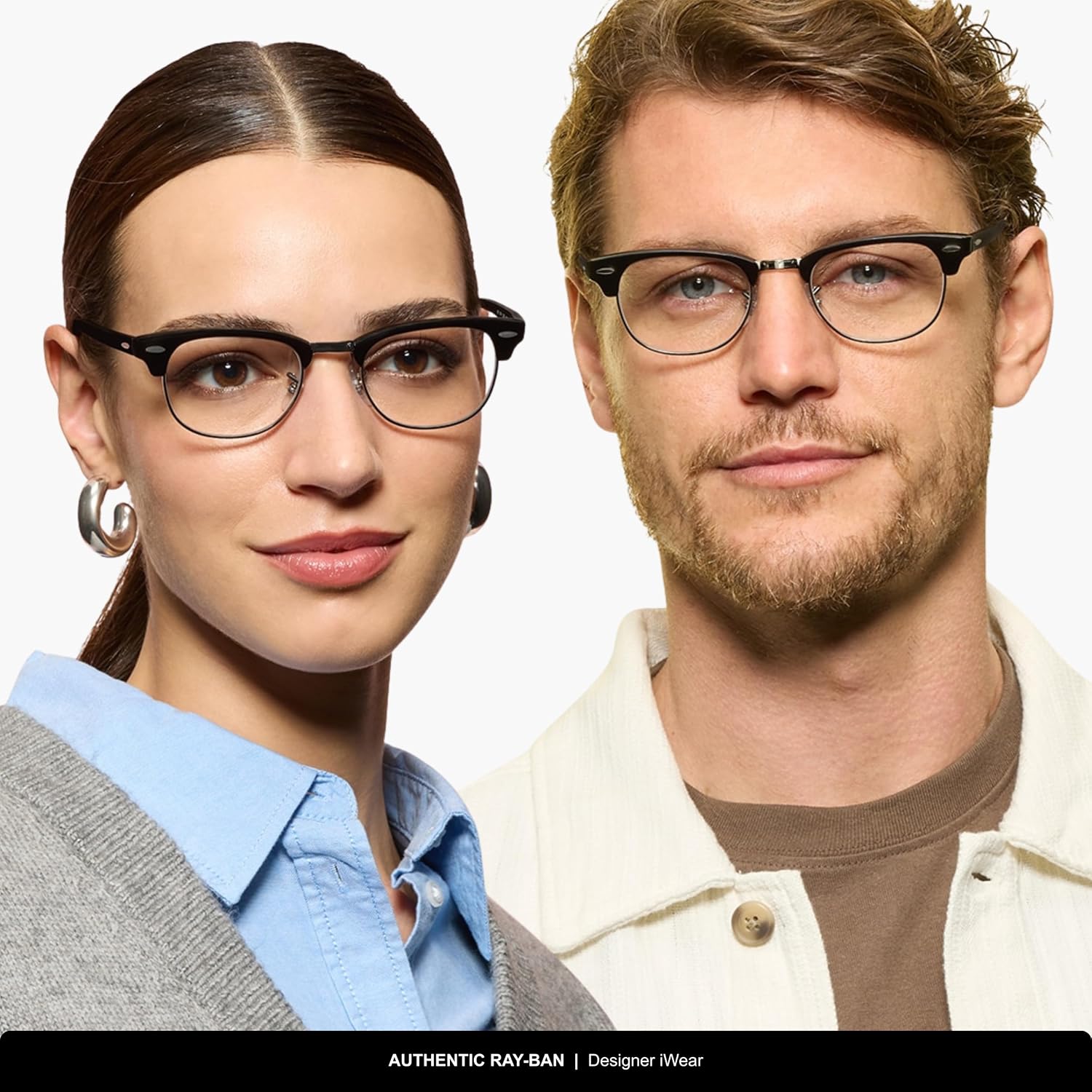 Ray-Ban RX5154 Clubmaster Square Eyeglasses for Men for Women