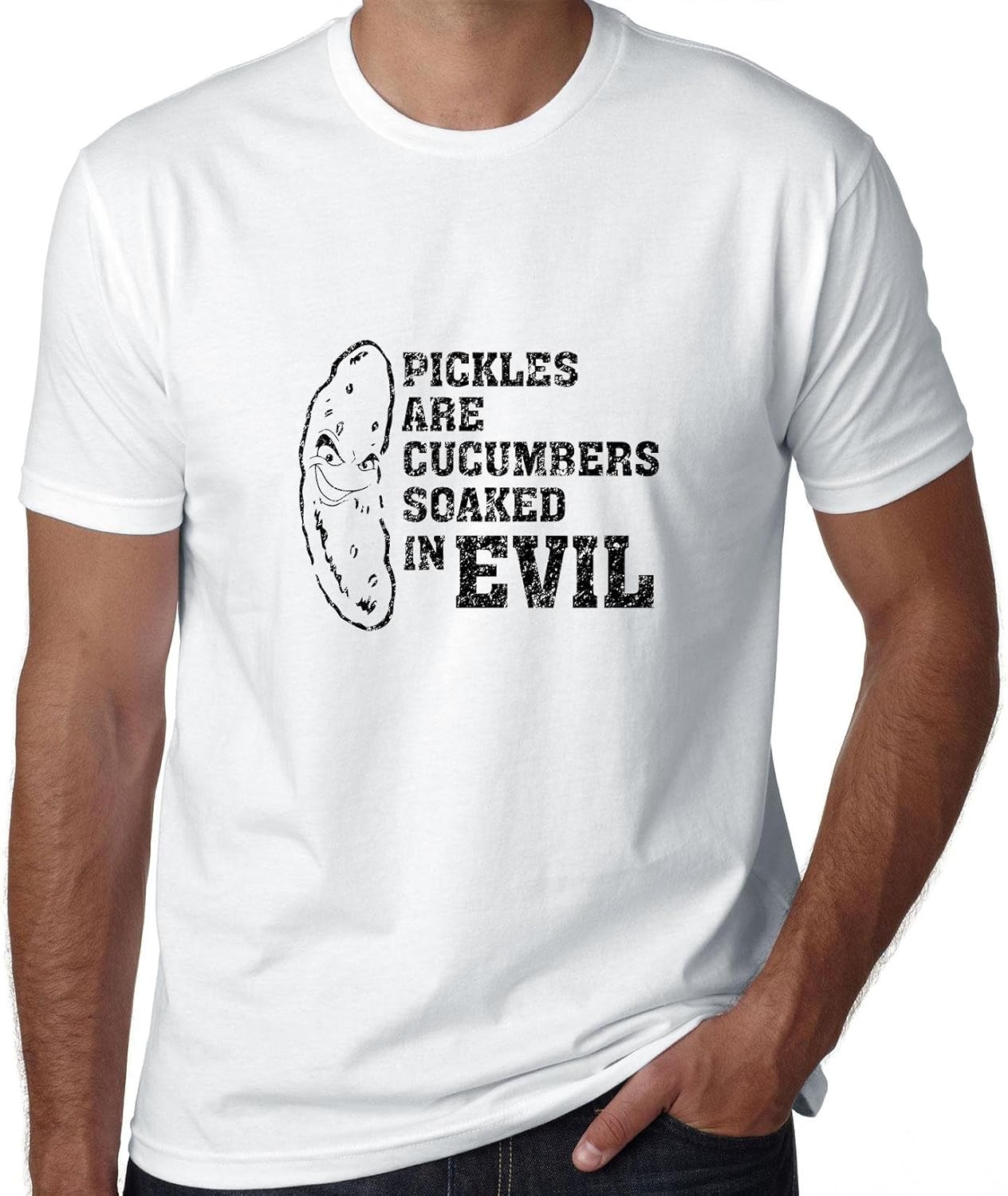 Hollywood Thread Pickles Are Cucumbers Soaked In Evil Funny Men's TShirt