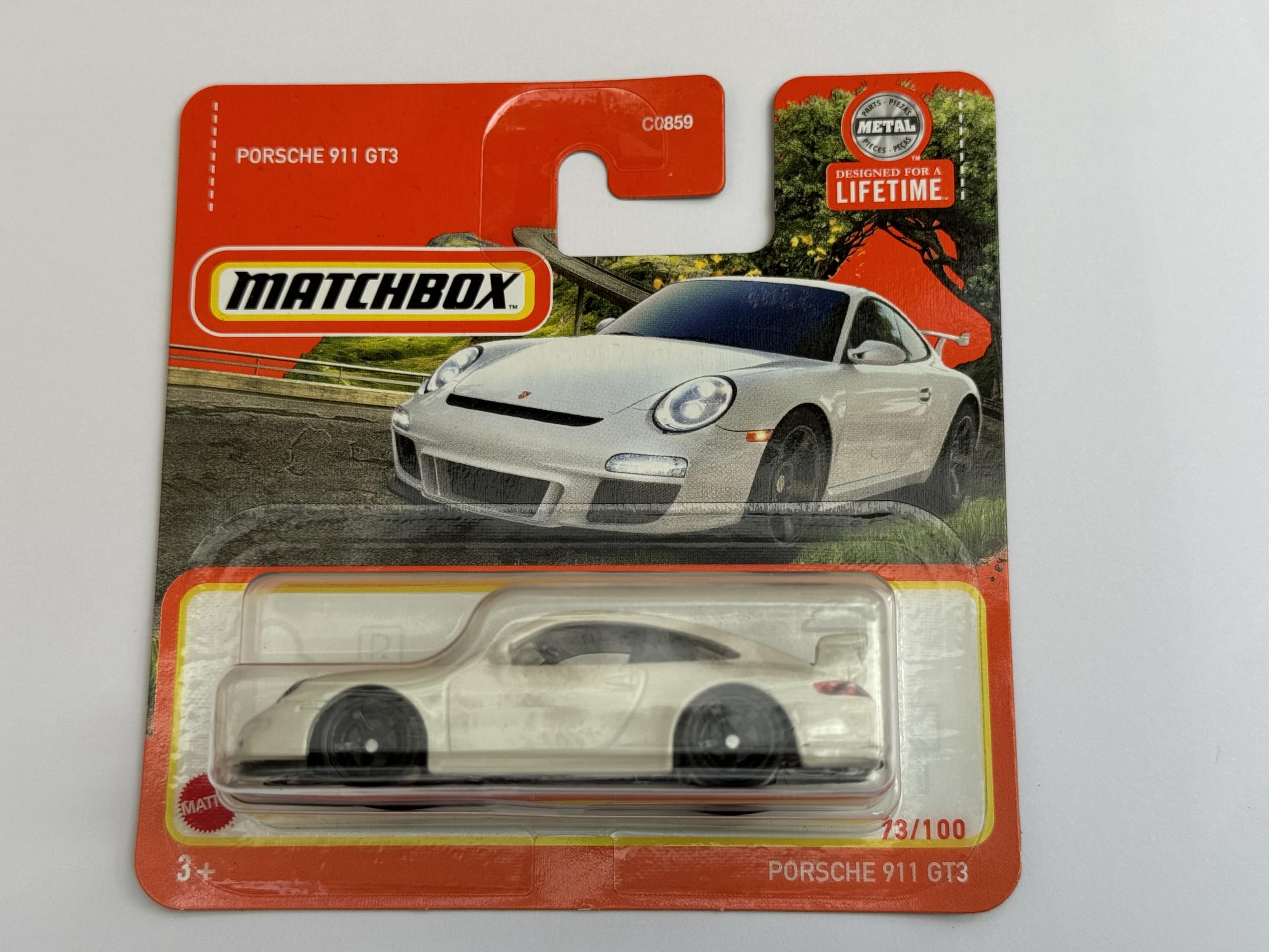 2024 Matchbox Porsche 911 GT3 White 73/100 (Short Card) HVP19