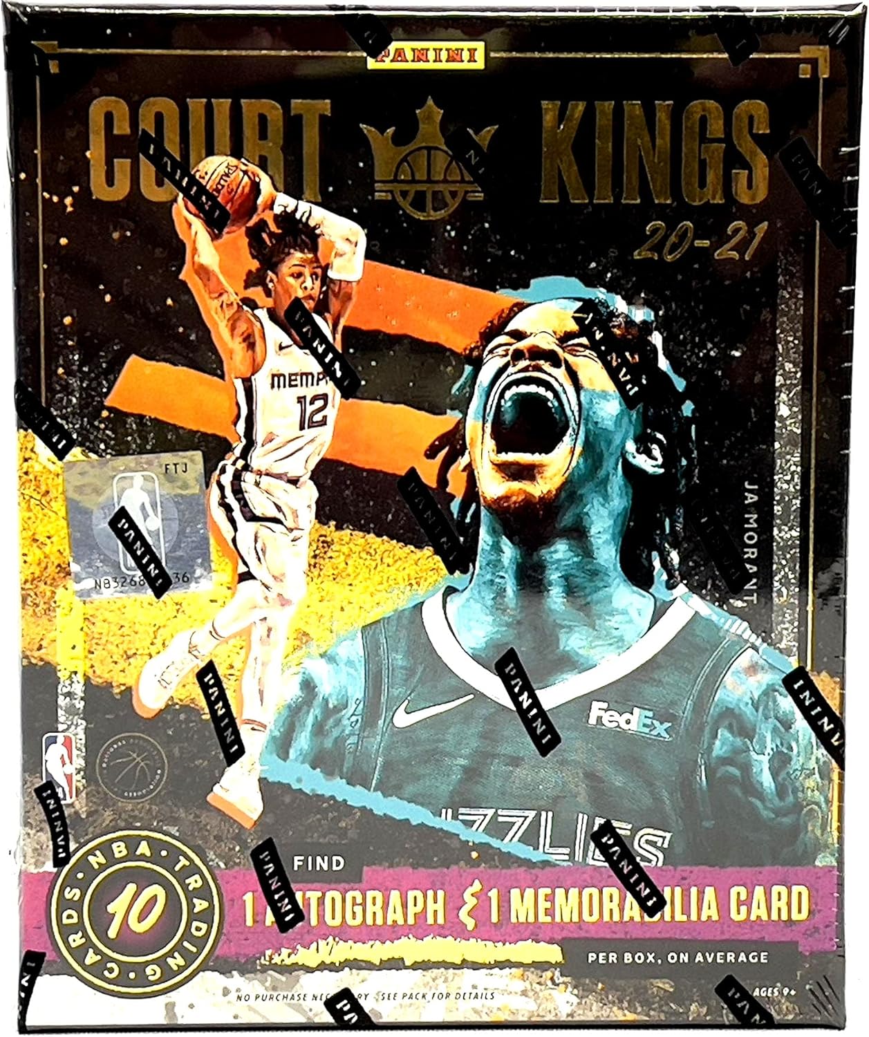 2020/21 Panini Court Kings NBA Basketball HOBBY box (10 cards/bx)