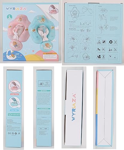 Miniatura 7 de Baby Float with Canopy UPF50+ Sun Protection for Infant Newborn Toddler Inflatable Swimming Spring Swim Water Float 0-36 Months with Balance Ball