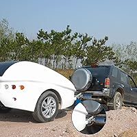 Vista 6 de Voilamart Cable de extensión de remolque de 7 vías, 8 pies, cable de cableado de enchufe de remolque de 7 pines con conector de doble clavija