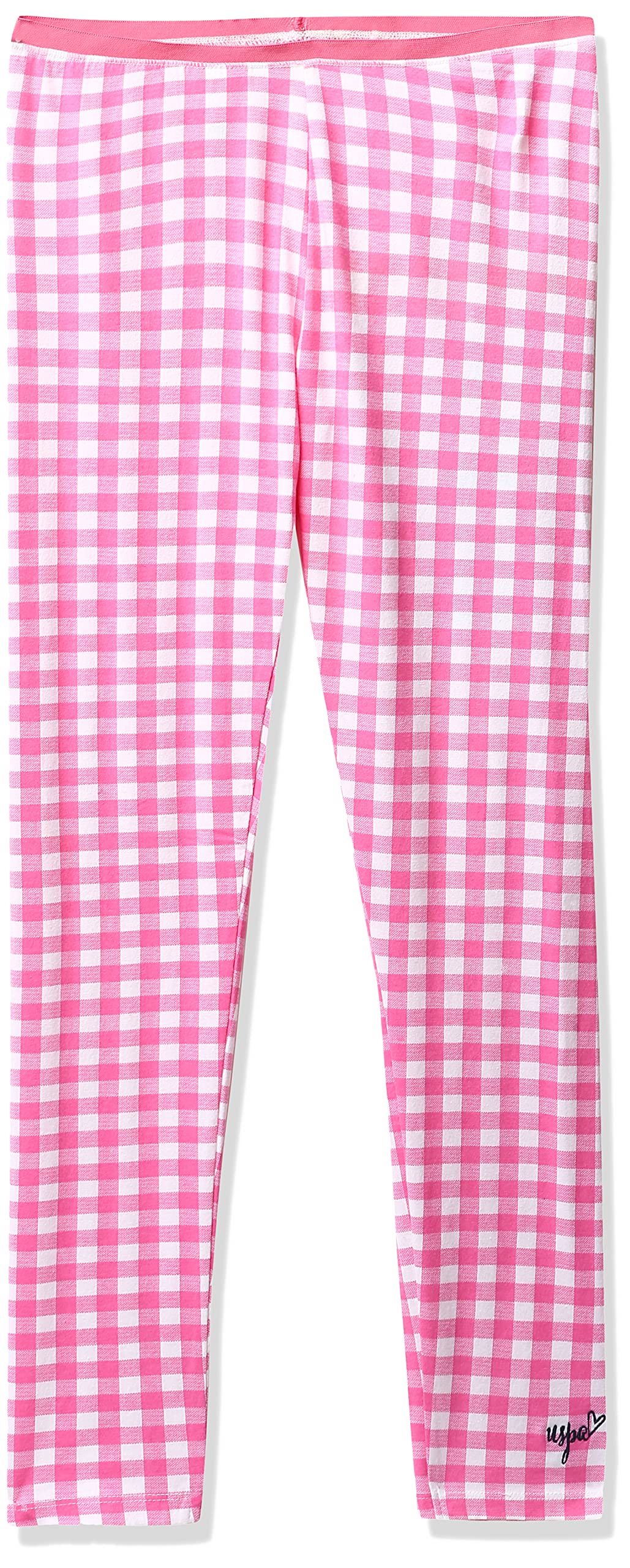 U.S. POLO ASSN. Girl's Regular fit Tracksuit (UGTP0055_Pink_13 to 14