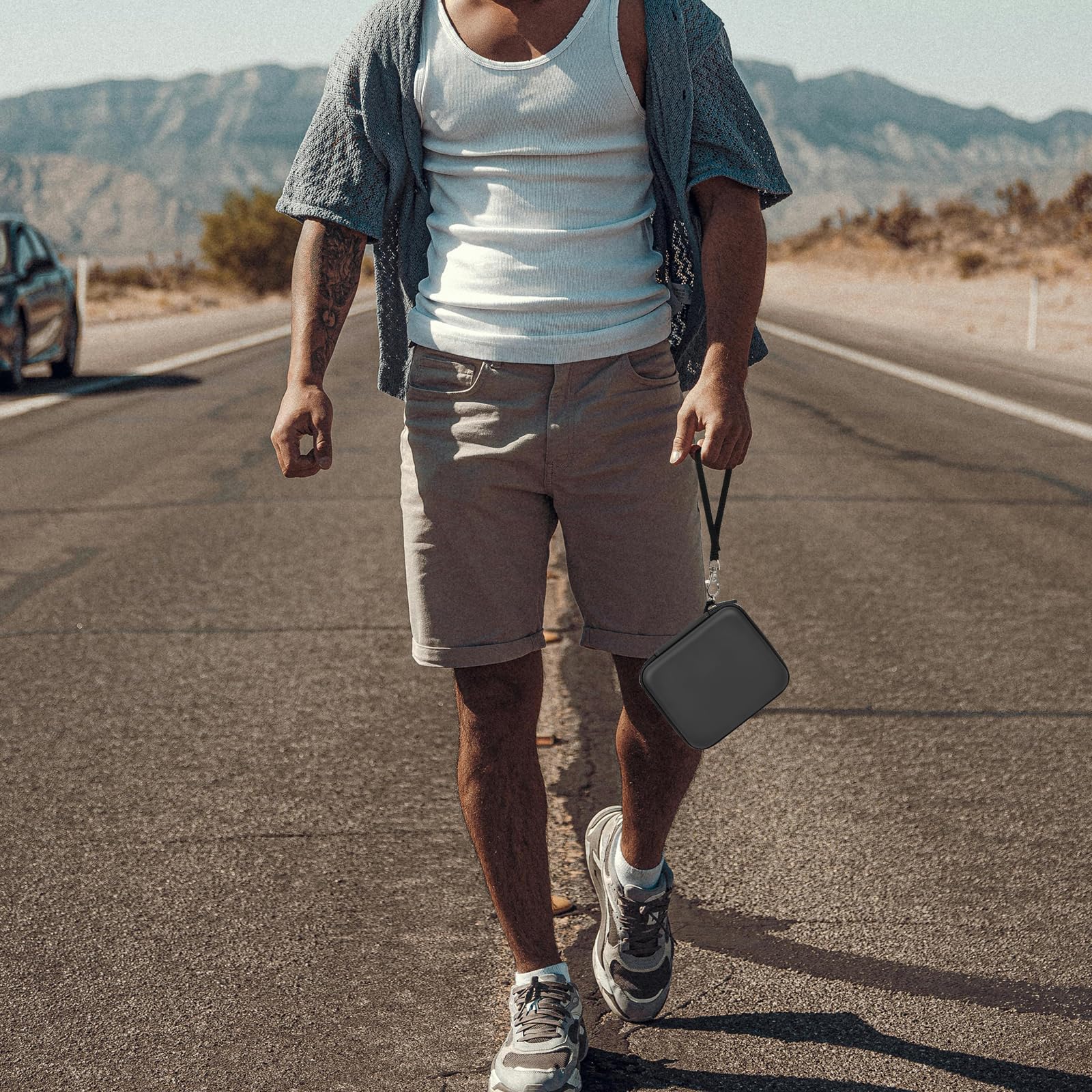 Étui Compatible avec Garmin Xero C1 Pro Compact Chronographe pour Prise de Vue à Distance, Sac pour Adaptateur de Charge USB, Cube et Autres Accessoires (boîte Uniquement)