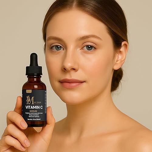 Miniatura 9 de Suero de vitamina C con fosfato de ascorbilo de magnesio, ácido ferúlico y ácido ascórbico, suero hidratante con extractos botánicos, 1 onza