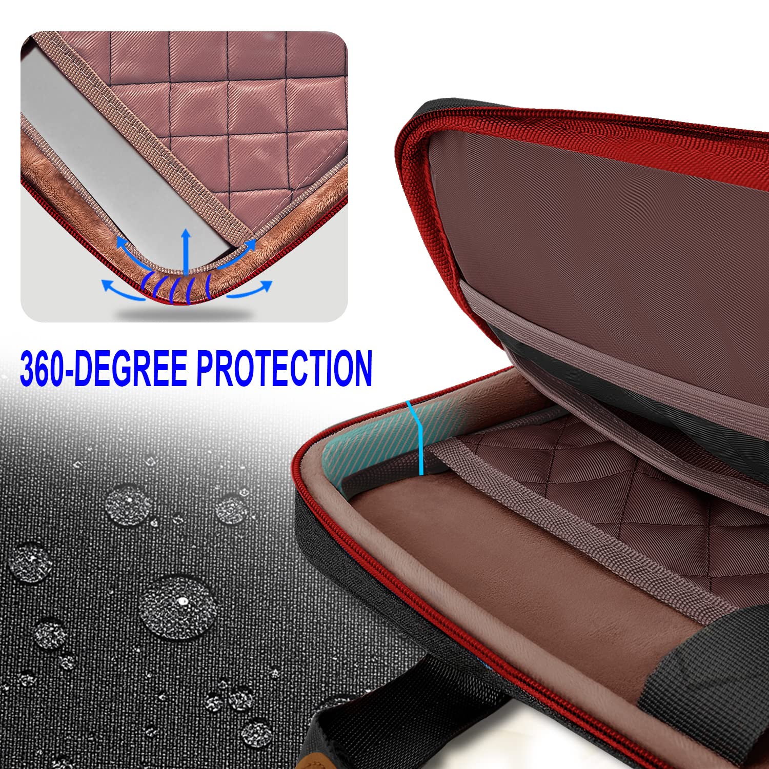 ZINZ Laptop Tasche 13-14 Zoll - Schlank & Erweiterbar, Recyceltes Material, Voller Schutz