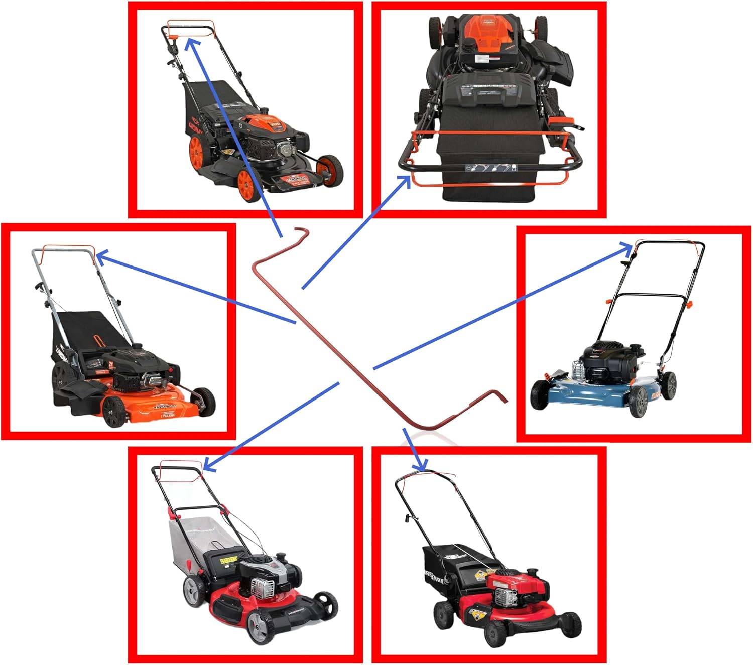 Bail Operator Replace Lawn Mower Handle Actuator Fits MTD, Troy-Bilt, Craftsman, Yard Man, Yard Machines, Murray Lawn Mower