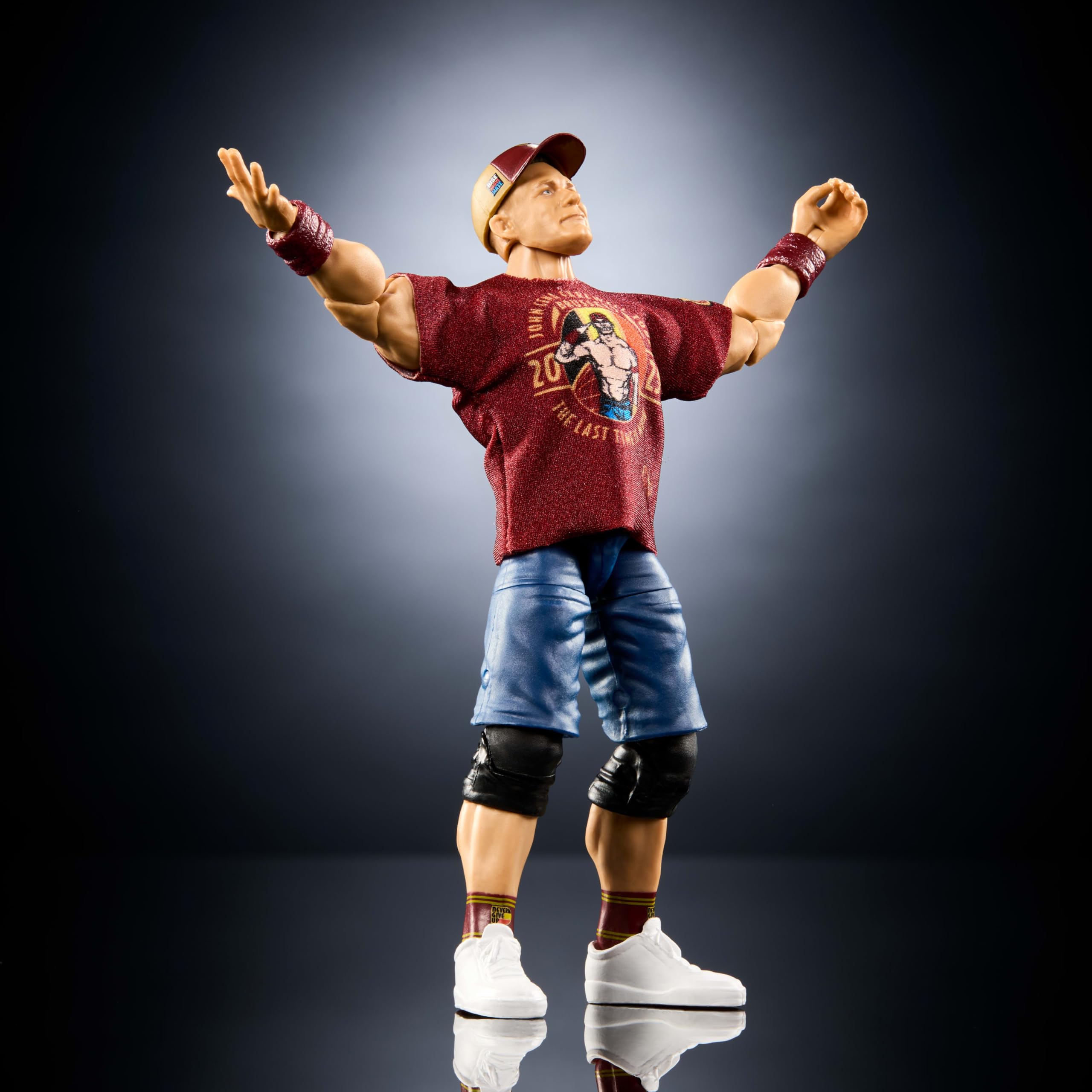 Mattel WWE Elite Collection - John Cena, personaggio collezionabile Series 120, alto 15+ cm con 25 punti di articolazione e mani intercambiabili incluse, 8+ anni, JGV13