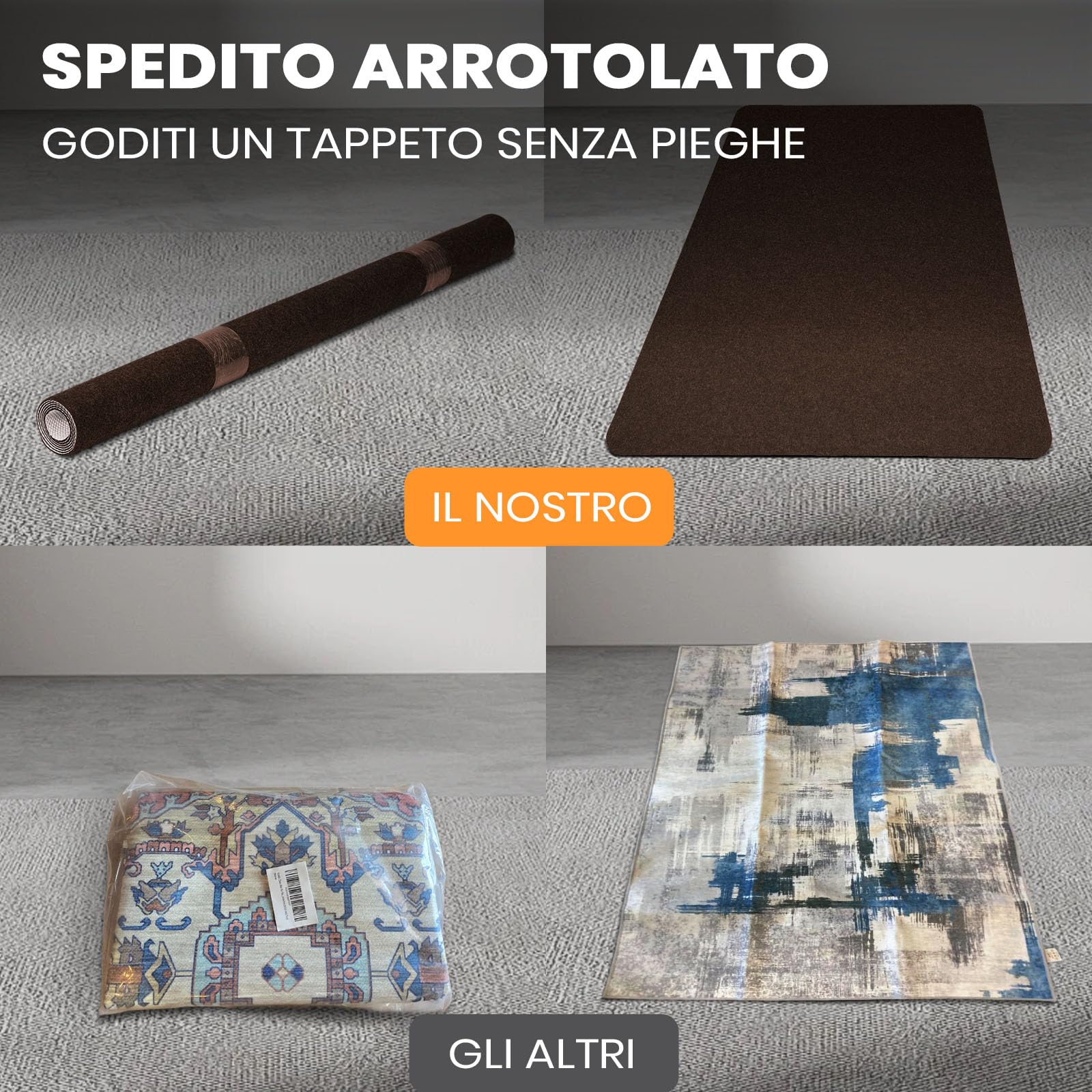 COSYLAND Tappeto Sedia Ufficio antiscivolo e silenzioso - Tappeto per Sedia con Ruote resistente ai graffi e facile da arrotolare (Marrone Scuro)