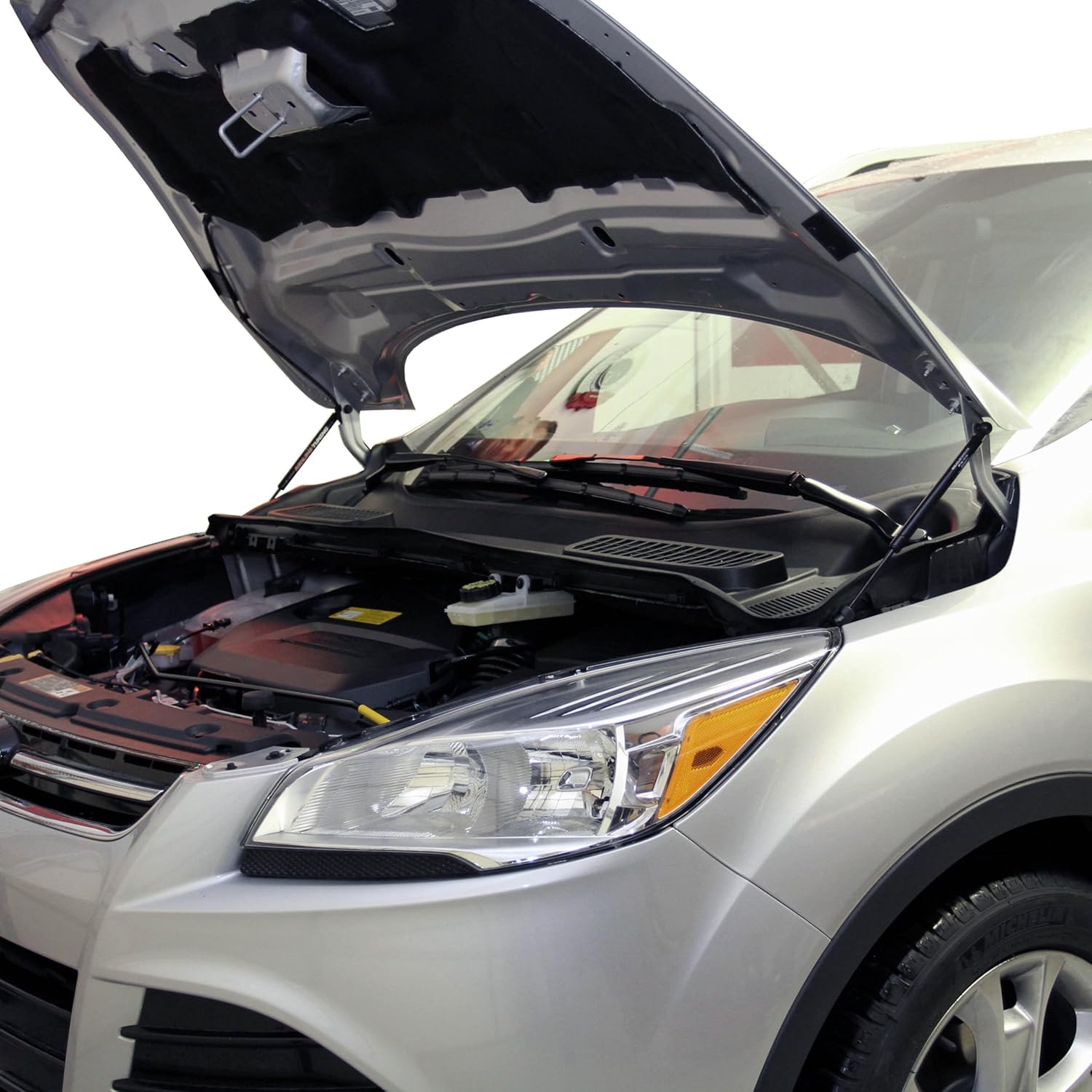 Redline Tuning 21-11029-02 Hood Quicklift Plus System Compatible with Ford Escape 2013-2019 (All Black Components)