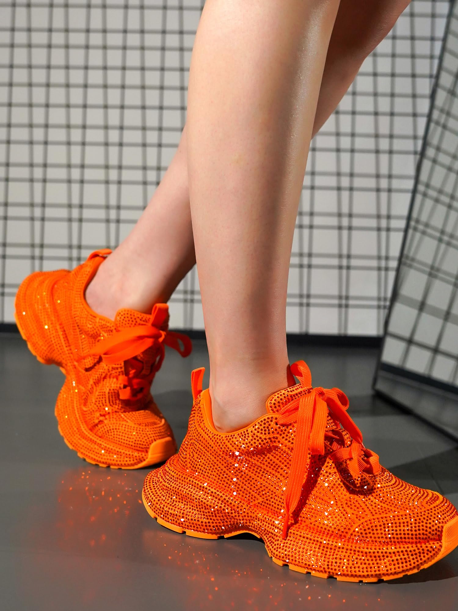 Cape Robbin Johanna Sneakers, Chunky Sneakers Women, Trendy Rhinestone  Platform Sneakers, Chunky Black White Sneakers Women