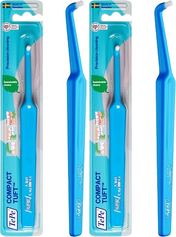 TEPE Compact Tuft Tek Demet Açılı Diş Fırçası (2 paketi)