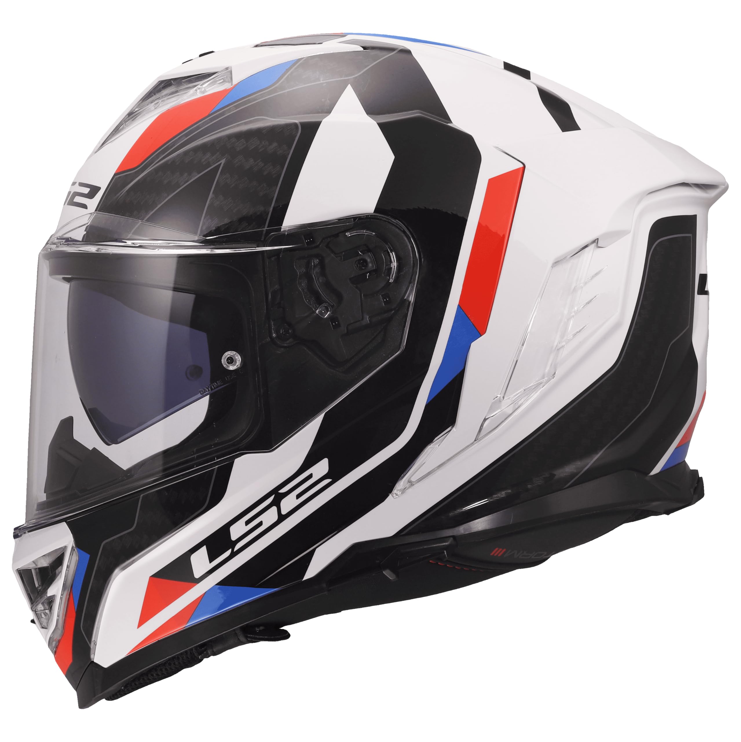LS2, Casco Moto Integral STORM III SPORTY White Blue Red, XXS