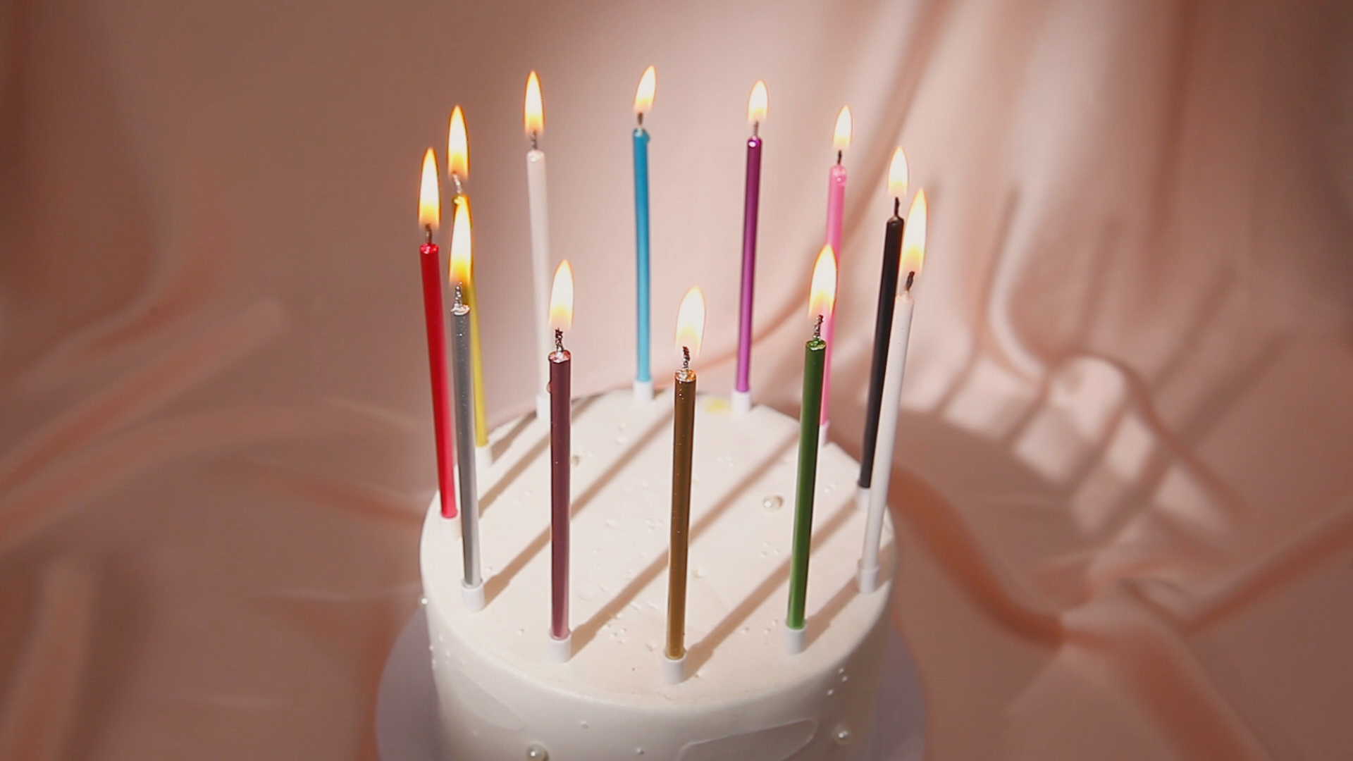 Image of PHD CAKE 36-Count Pearl White Long Thin Birthday Candles, Cake Candles, Birthday Parties, Wedding Decorations, Party Candles