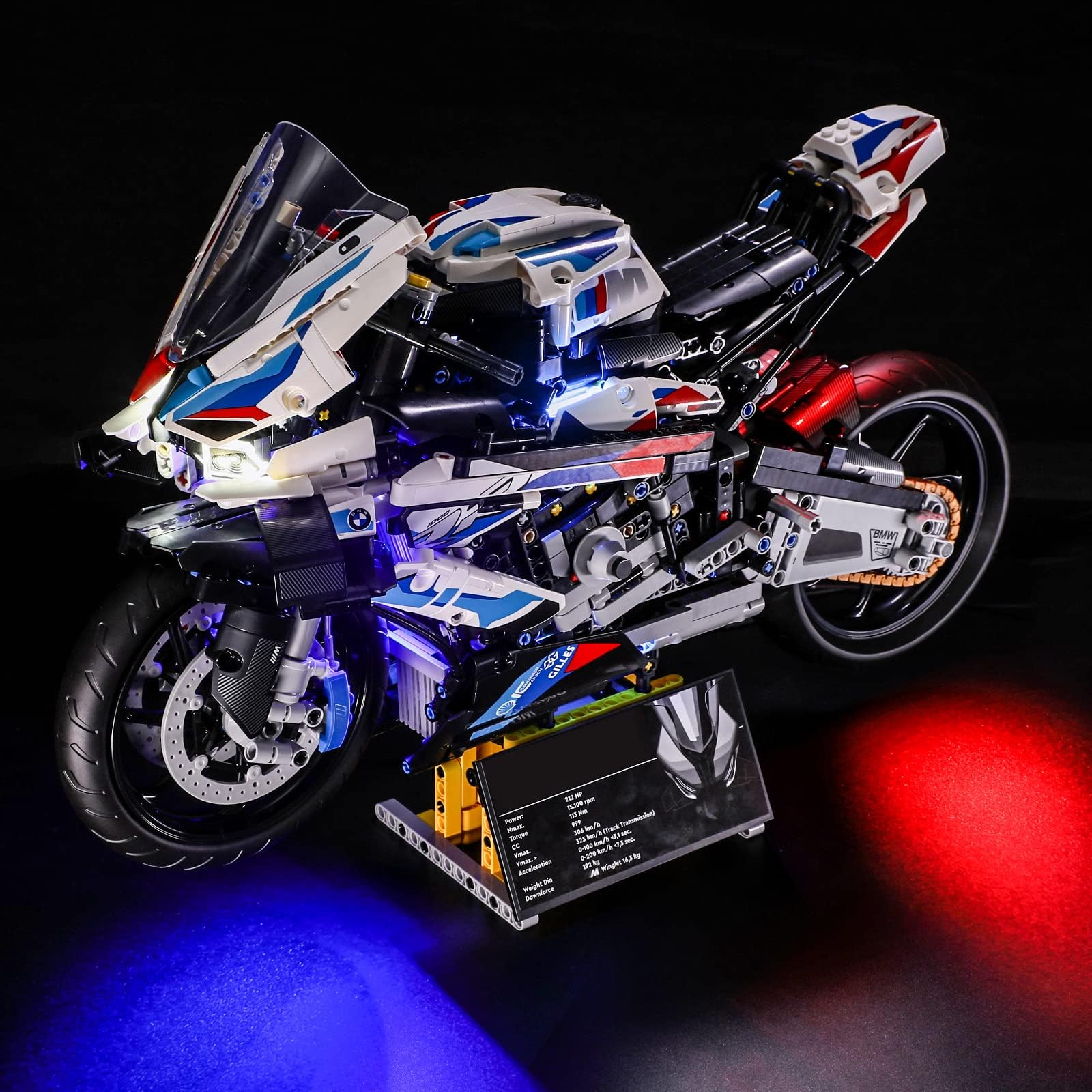 YEABRICKS LED Light for Lego-42130 Technic BMW M 1000 RR Building Blocks Model (Lego Set NOT Included)