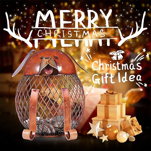 Miniatura 2 de Tooarts Banco de dinero para cachorros, hecho a mano, hecho a mano, alcancía práctica para decoración del hogar, regalo de cumpleaños de Navidad