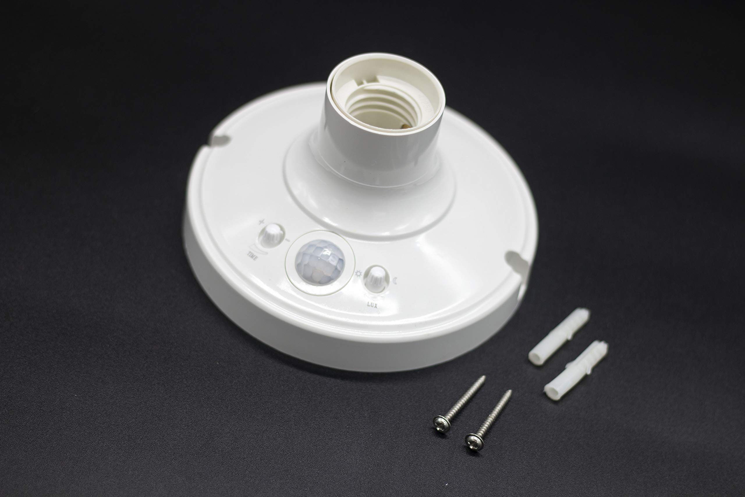 Douille Ampoule E27 Avec Détecteur De Mouvement Et Télécommande - Luminosité Réglable - Blanc - 3