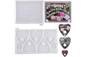 RESINWORLD Ouija Board and Planchette Resin Molds, 2PCS Gothic Epoxy Resin Silicone...