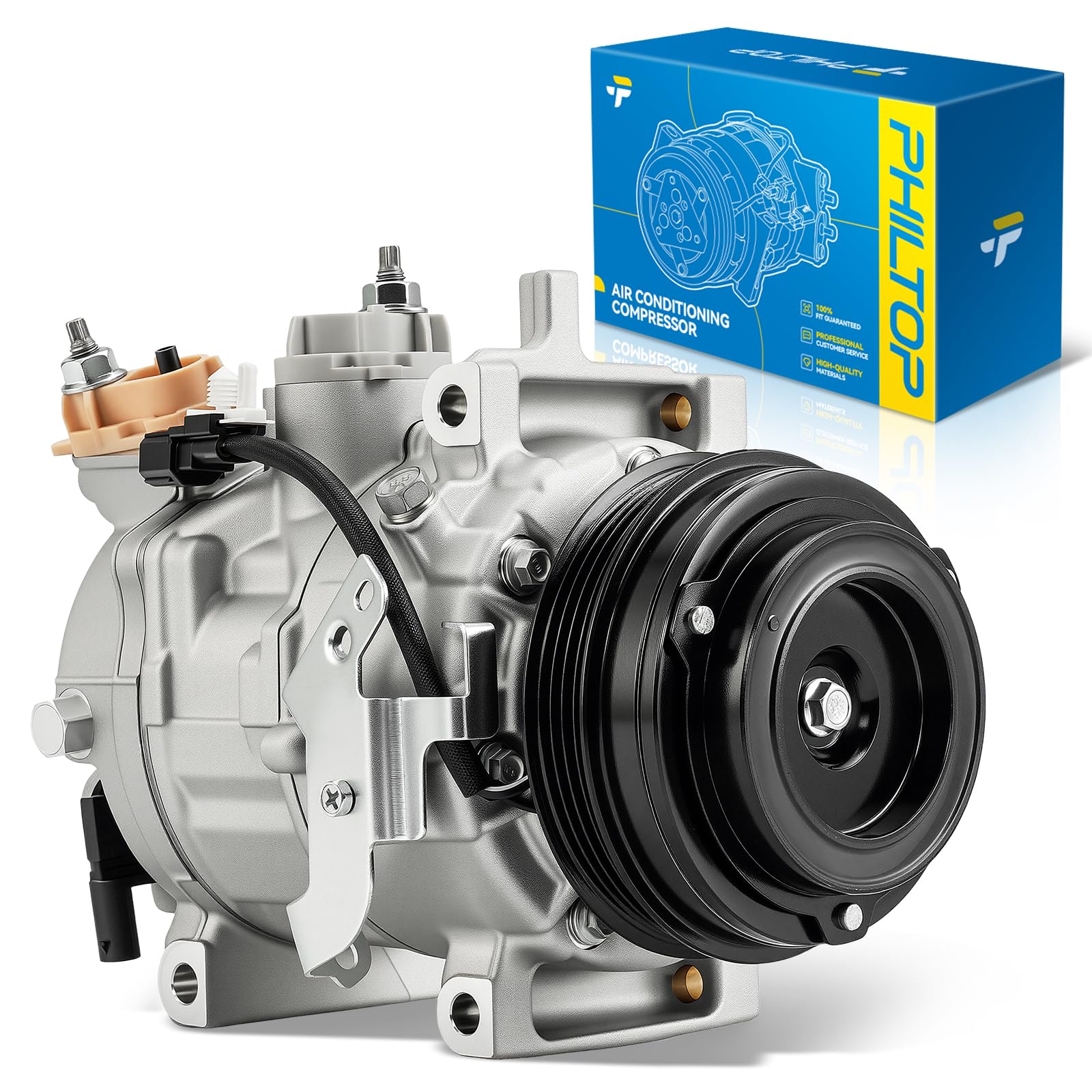 PHILTOP 168391 NEW AC Compressor w/Clutch for F-150 2018-2025 5.0L