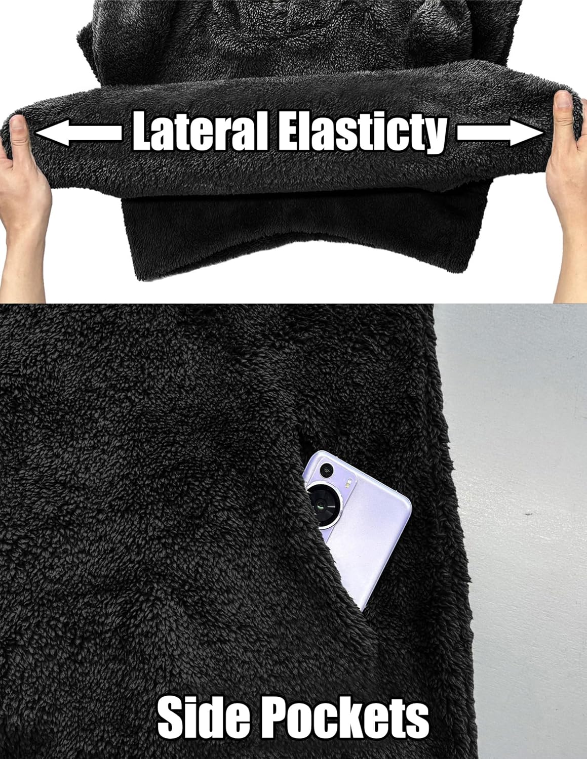 Hoodie Dress for Women Stretchy Fleece Pullover Bodycon Sweatshirt Dresses Pockets Hooded - Image 6