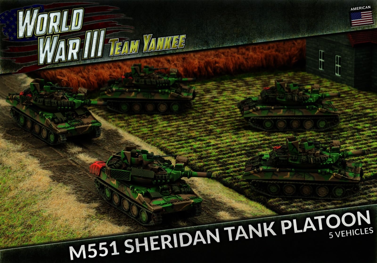 Flames of War Team Yankee: United States M551 Sheridan Tank Platoon