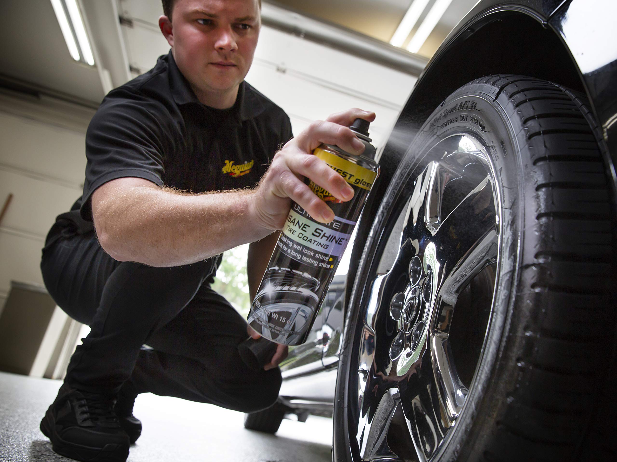 Meguiar's Ultimate Insane Shine Tire Coating - Soaking Wet-Look Tire Shine, 425g - G190315C - 4