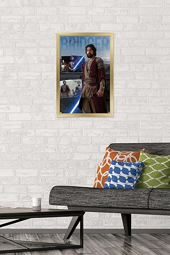 Miniatura 8 de Trends International Star Wars Ahsoka - Póster de pared Ezra Bridger, 14.72 x 22.37 pulgadas, versión enmarcada plateada