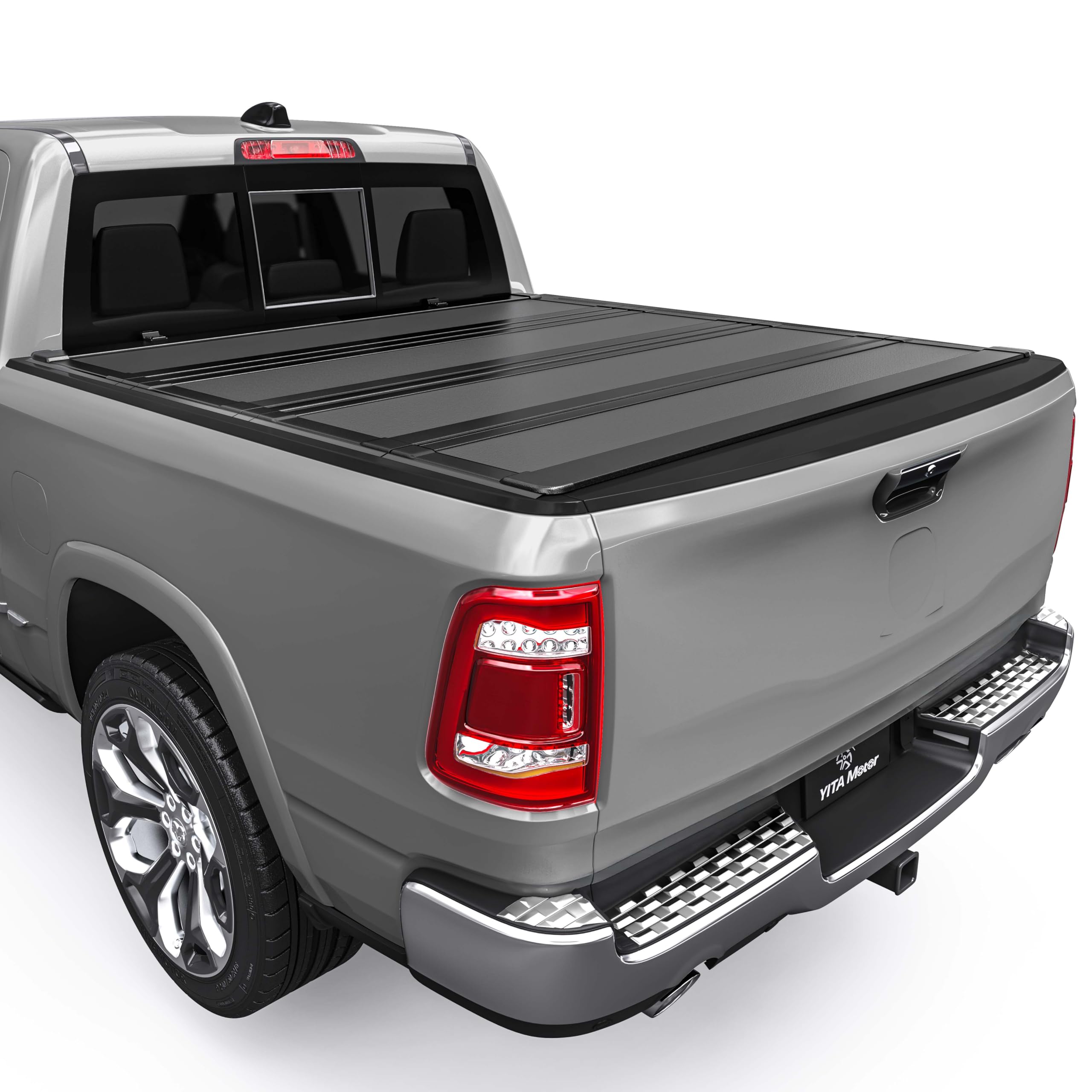 Amazon.com: YITAMOTOR Low-Profile Hard Quad-Fold Truck Bed Tonneau