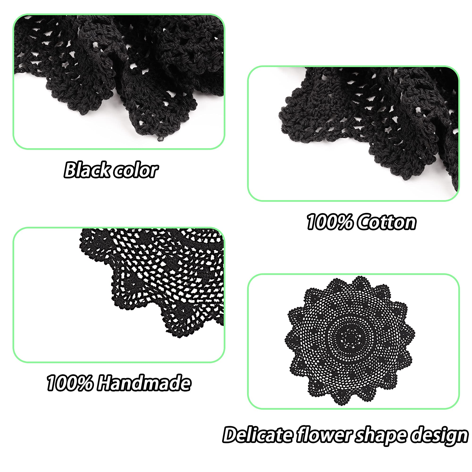 2 Pieces 15 Inch Doilies Crochet For Dressers And End Tables Crafts - View #2