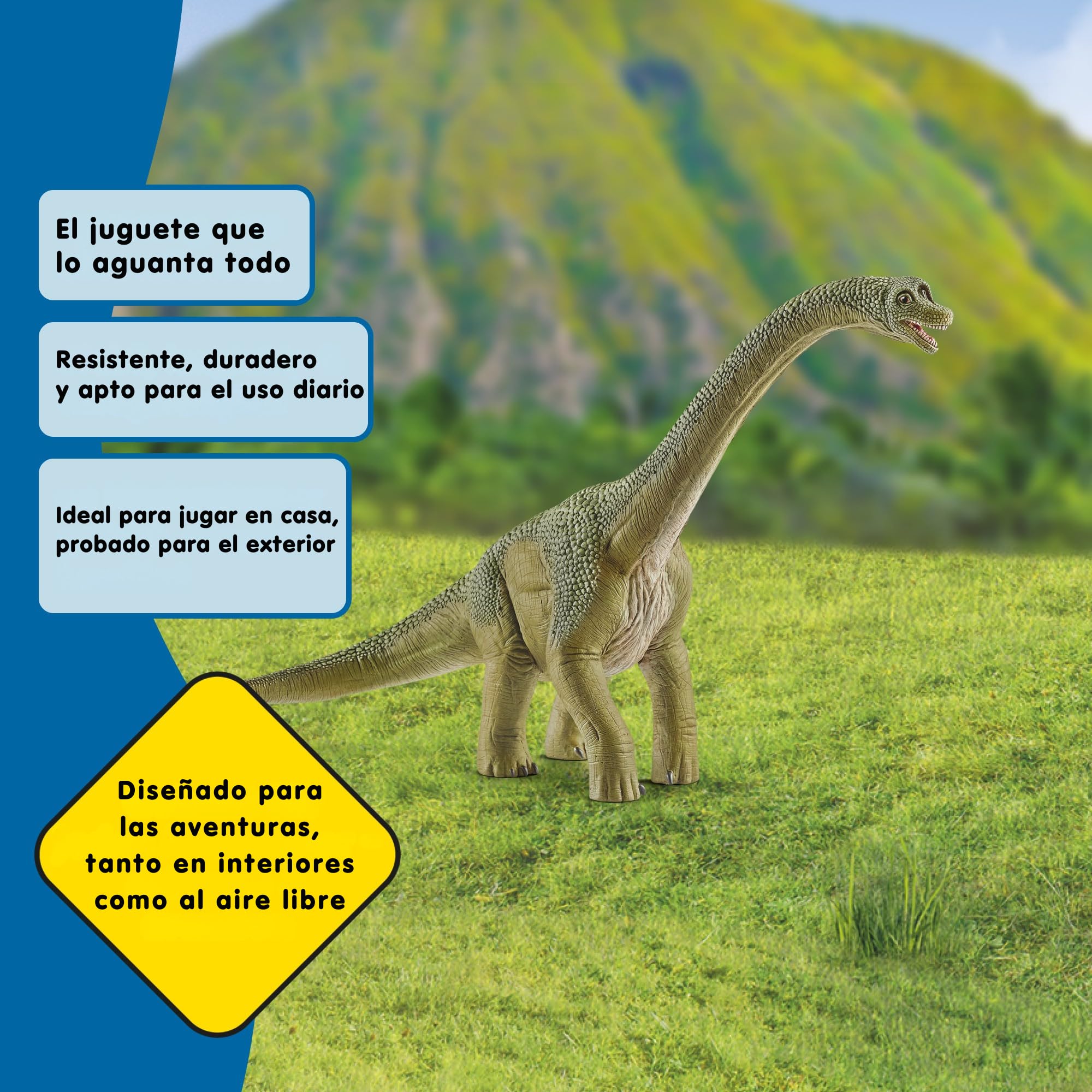 Schleich Dinosaurs | Brachiosaurio 14581 | Dinosaurio Realista | Figura de Dinosaurio para coleccionar | Regalo para niños | Juguete de Dinosaurio 3 años | 30 x 12 x 19 cm