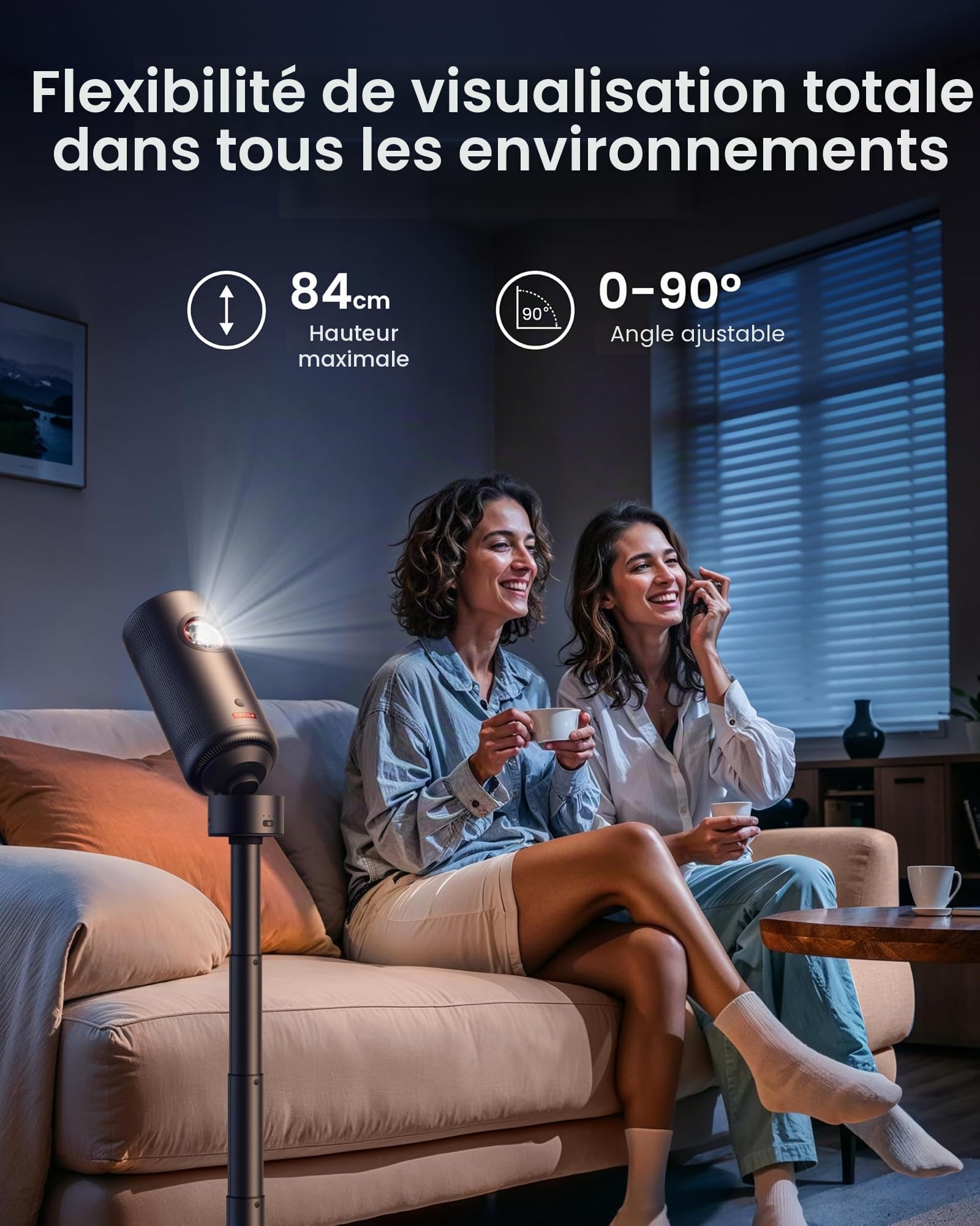 Anker Nebula Capsule Trépied avec Batterie intégrée