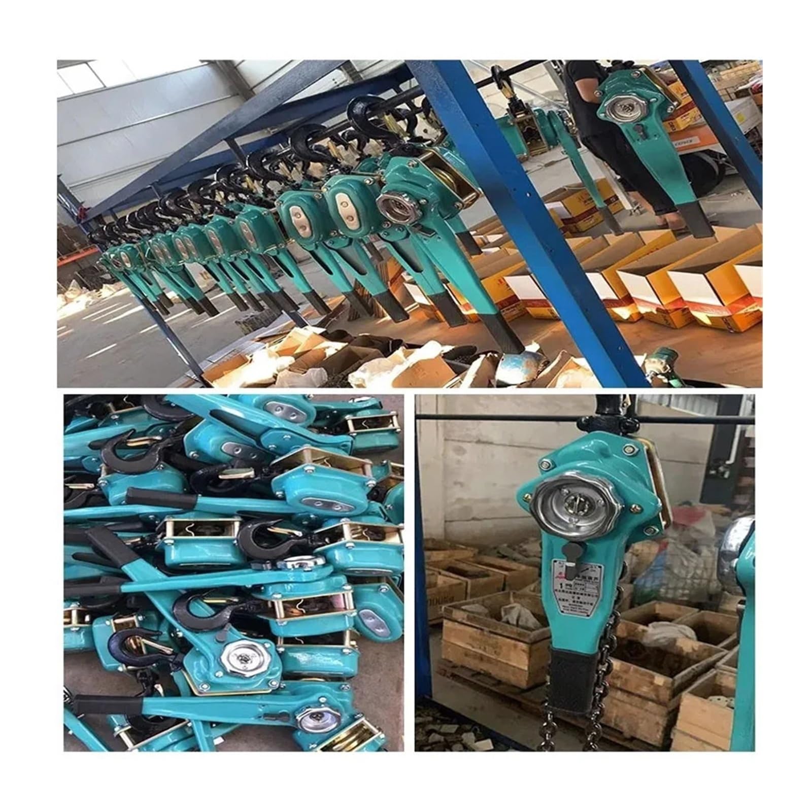 Verricello, Gancio a fune trazione manuale attrezzo di sollevamento leva piccola catena paranco, 3M 0,25/0,5/0,75/1T acciaio al manganese per ATV UTV Marine(0.75t X 1.5M)