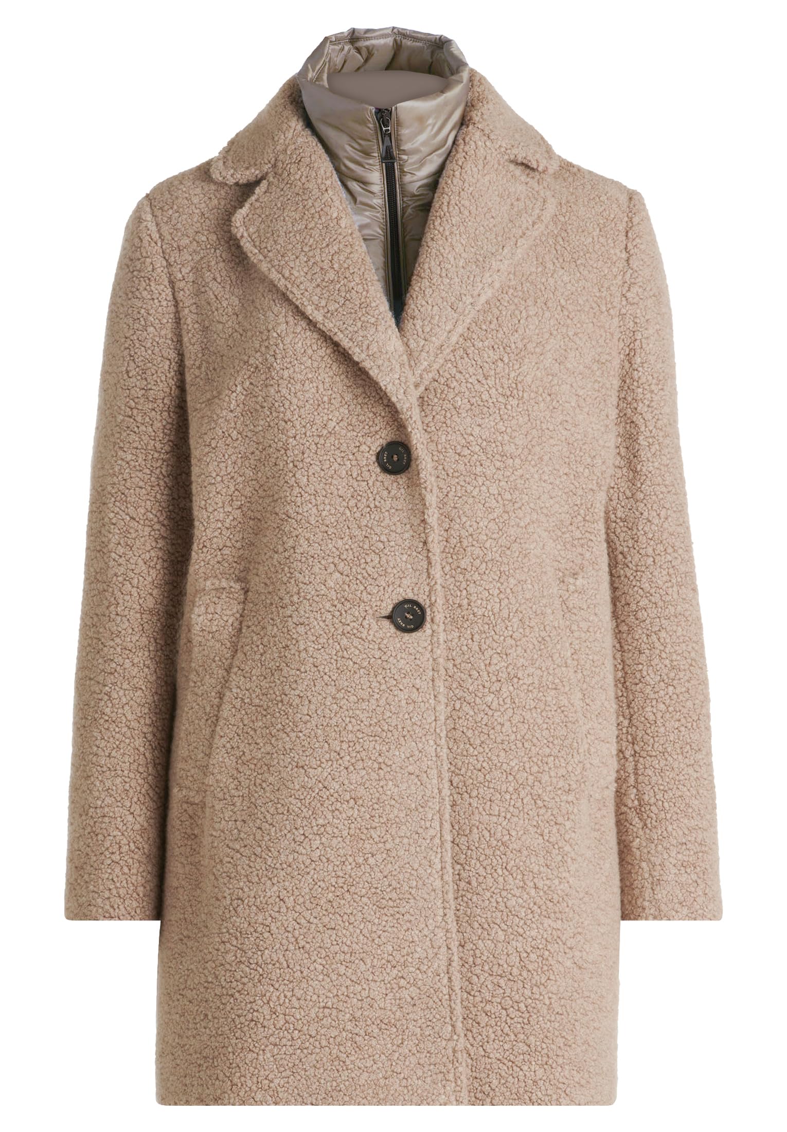 Gil Bret Płaszcz damski, wełniany płaszcz, taupe Grey, 44