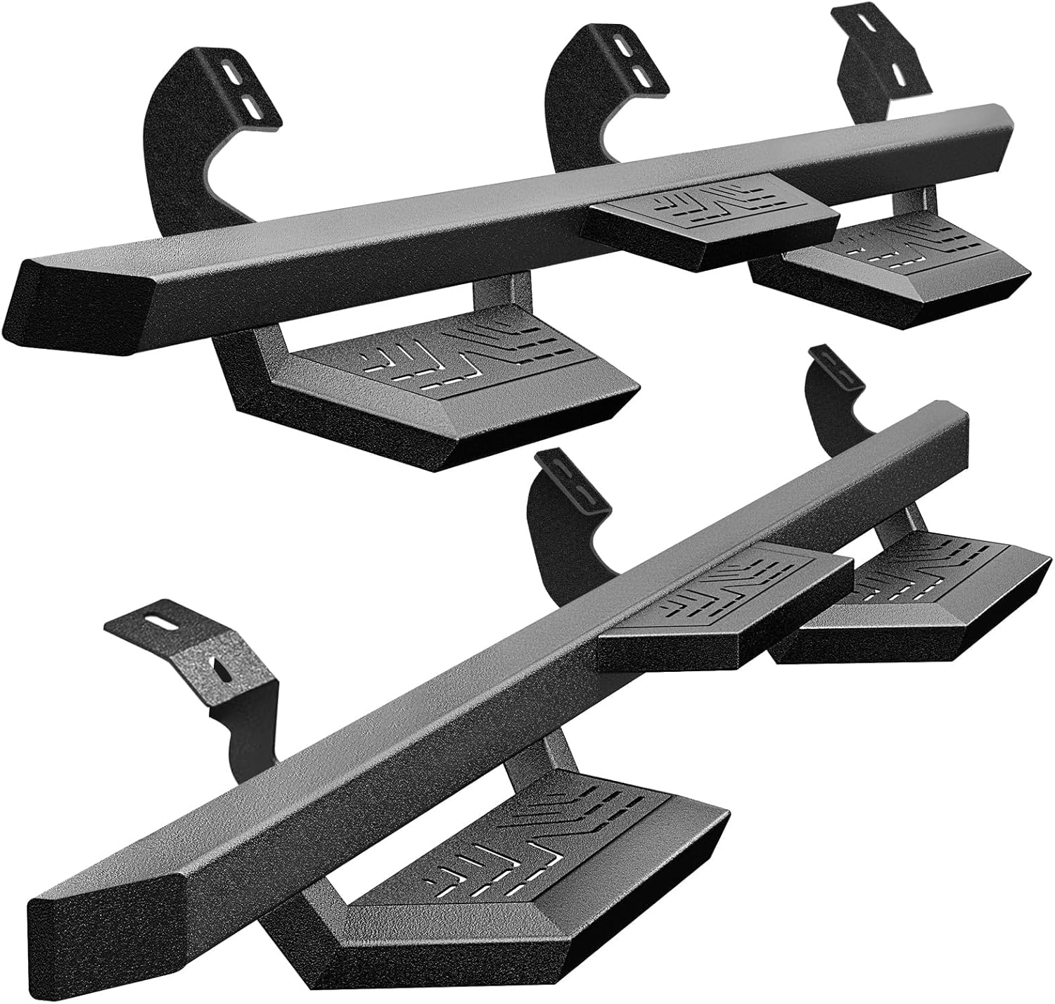 PZ Running Boards for 2010-2024 Toyota 4Runner(Without Side Skirts), (Excl. 10-13 Sr5 & 10-24 Limited & 20-22 Nightshade Edition & 22-24 TRD Sport), Carbon Steel Drop Down Side Steps Nerf Bars