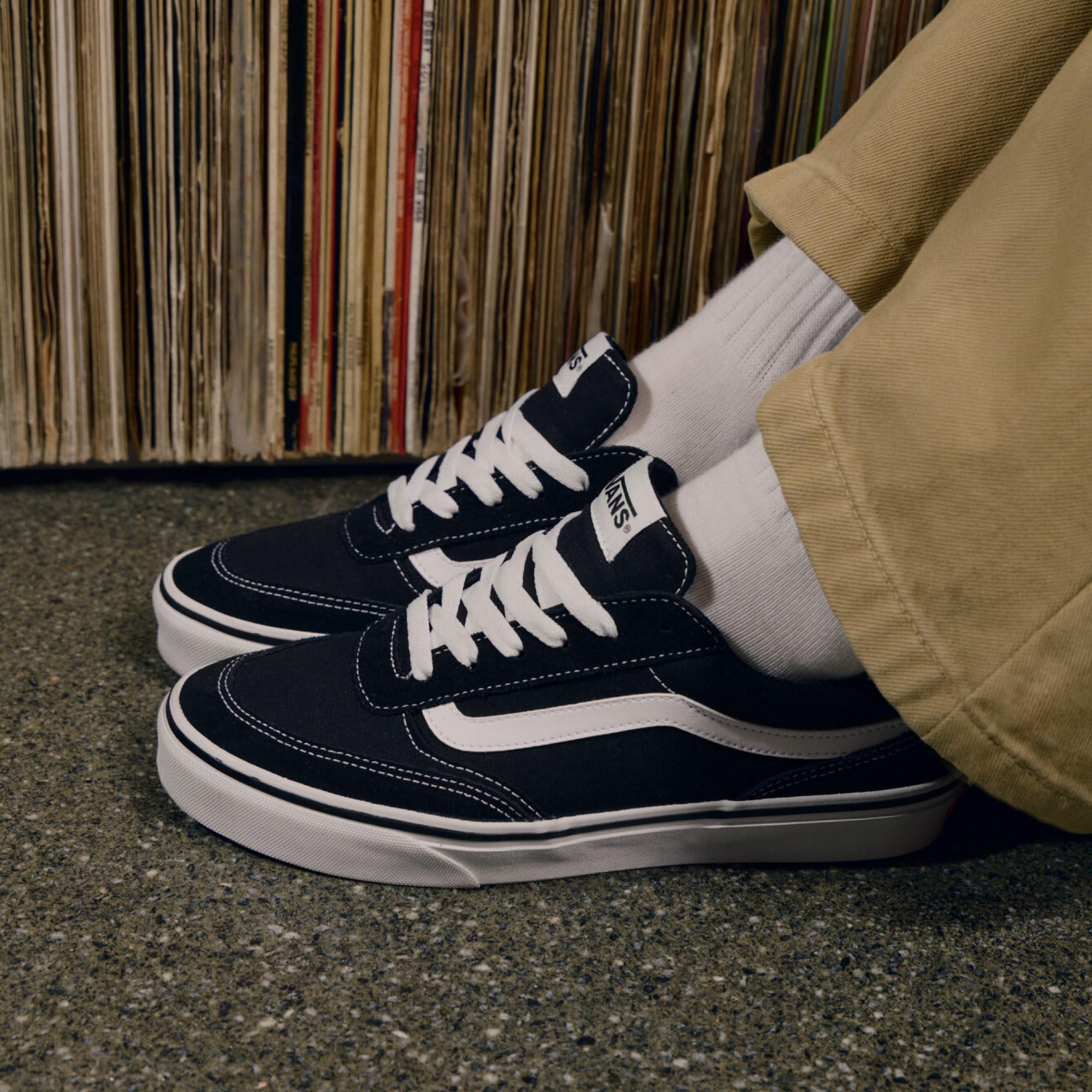 Vans Herren Turnschuhe Brooklyn Aus Wildleder, Black/Asphalt