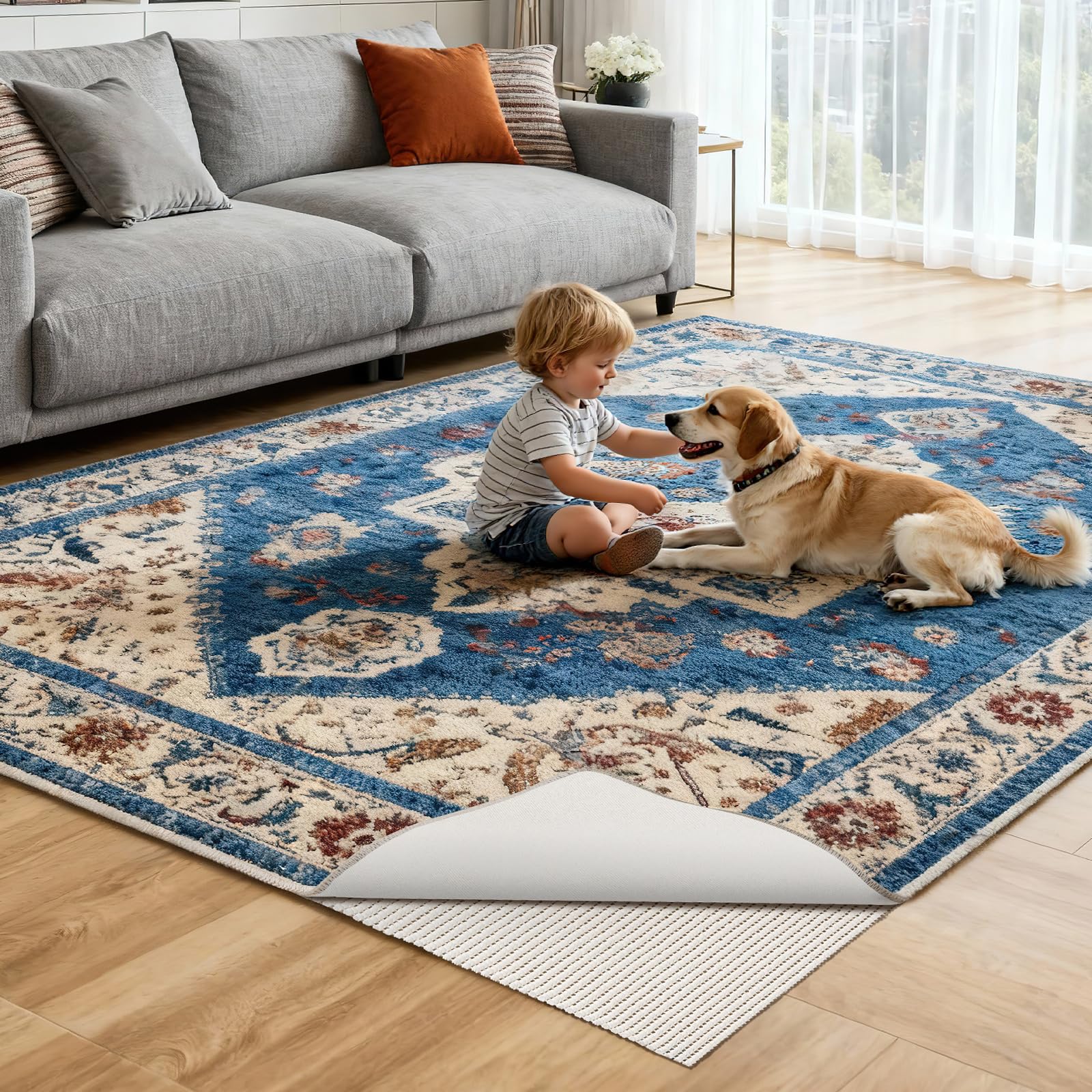 Best Rug Pad Picks for 2026: Grip, Cushion, Value 3 Songrey Non-Slip Rug Pad 5x7 FT, Extra Thick Carpet Pads for Hard Surfaces, Prev - product photo