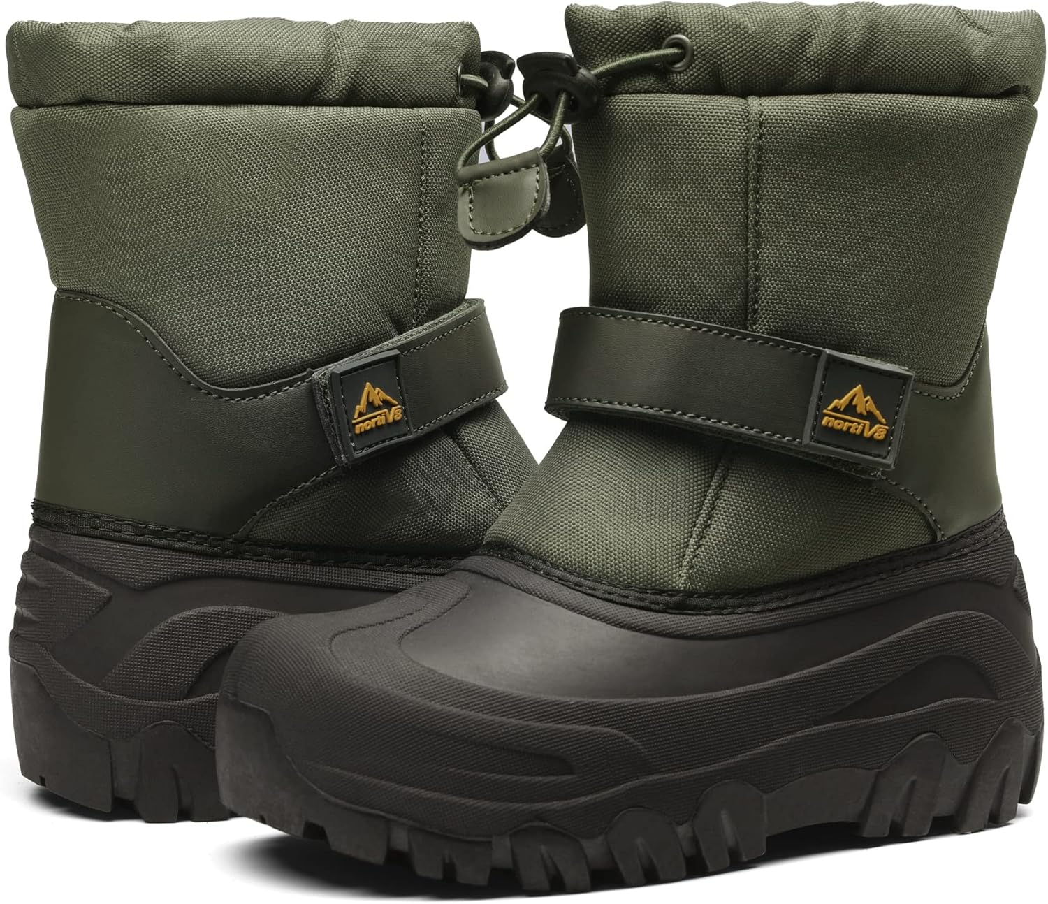 NORTIV 8 Kids Snow Boots Boy's Girl's Waterproof Cold Weather Classic Booties Hiking Outdoor Shoes (Little Kids/Big Kids)