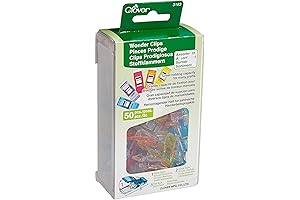 Clover Jumbo Wonder Clips, 1 Pack, Assorted Colors