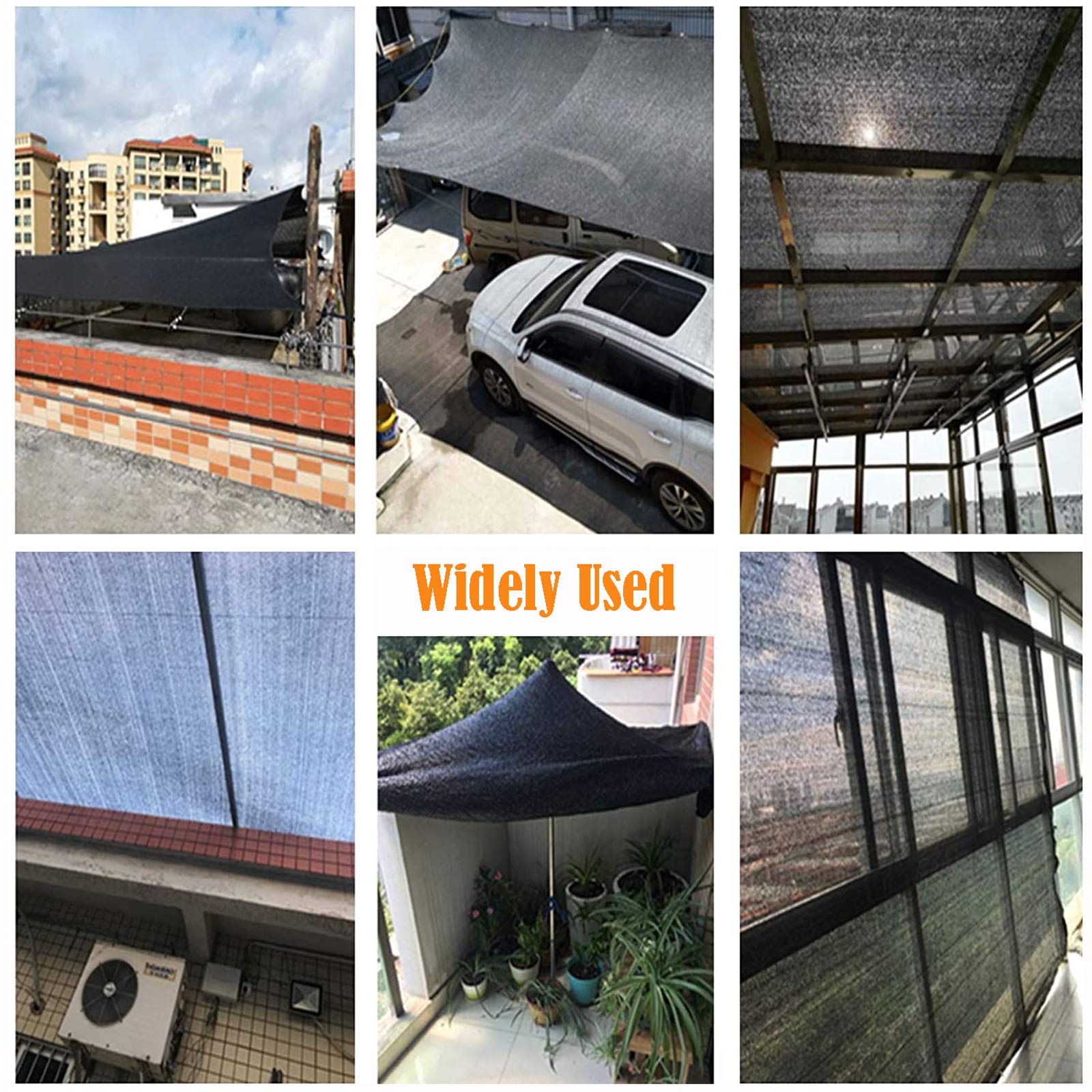 Premium Sun Mesh e 7,9 x 10 m – ochrona przed promieniowaniem UV e tkanina z przelotkami do hodowli i roślin w szklarni, siatka z filtrem przeciwsłonecznym do kwiatów i patio