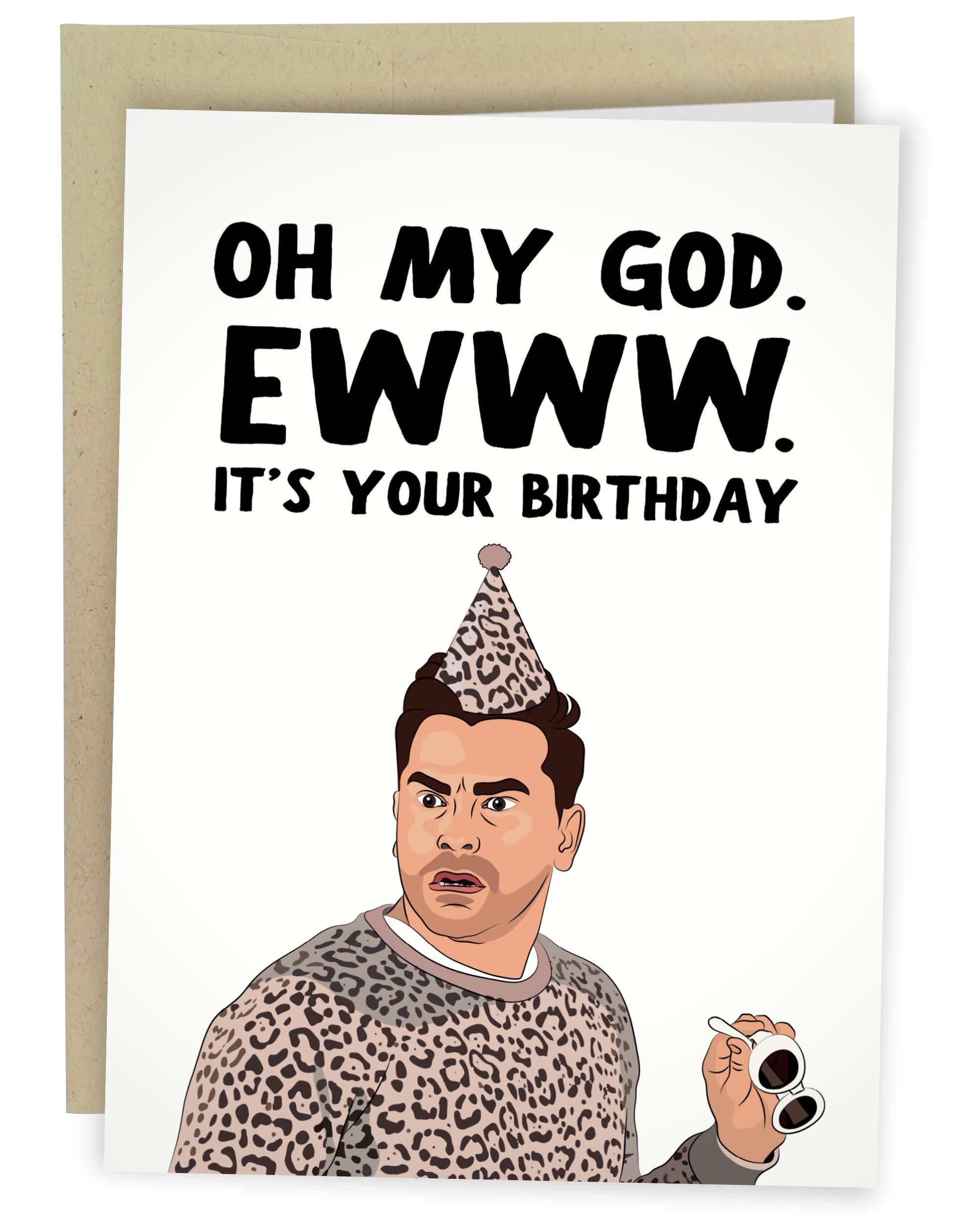Amazon Sleazy Greetings 面白いバースデーカード 彼女の誕生日カード Oh My God Ewww It S Your Birthday Card グリーティングカード 文房具 オフィス用品