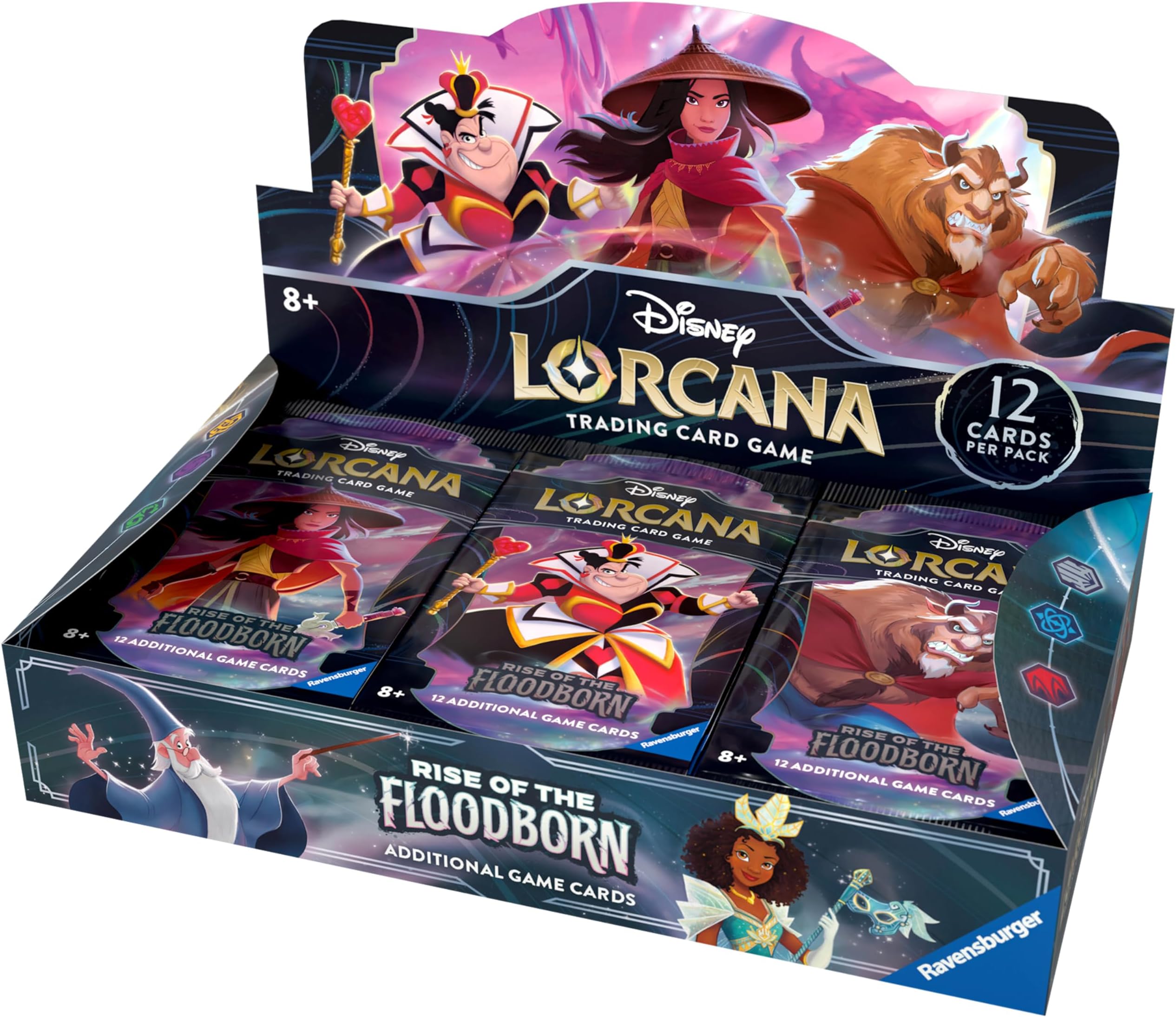 Ravensburger Disney Lorcana: Rise of The Floodborn TCG Booster Pack Display - 24 Count for Ages 8 and Up