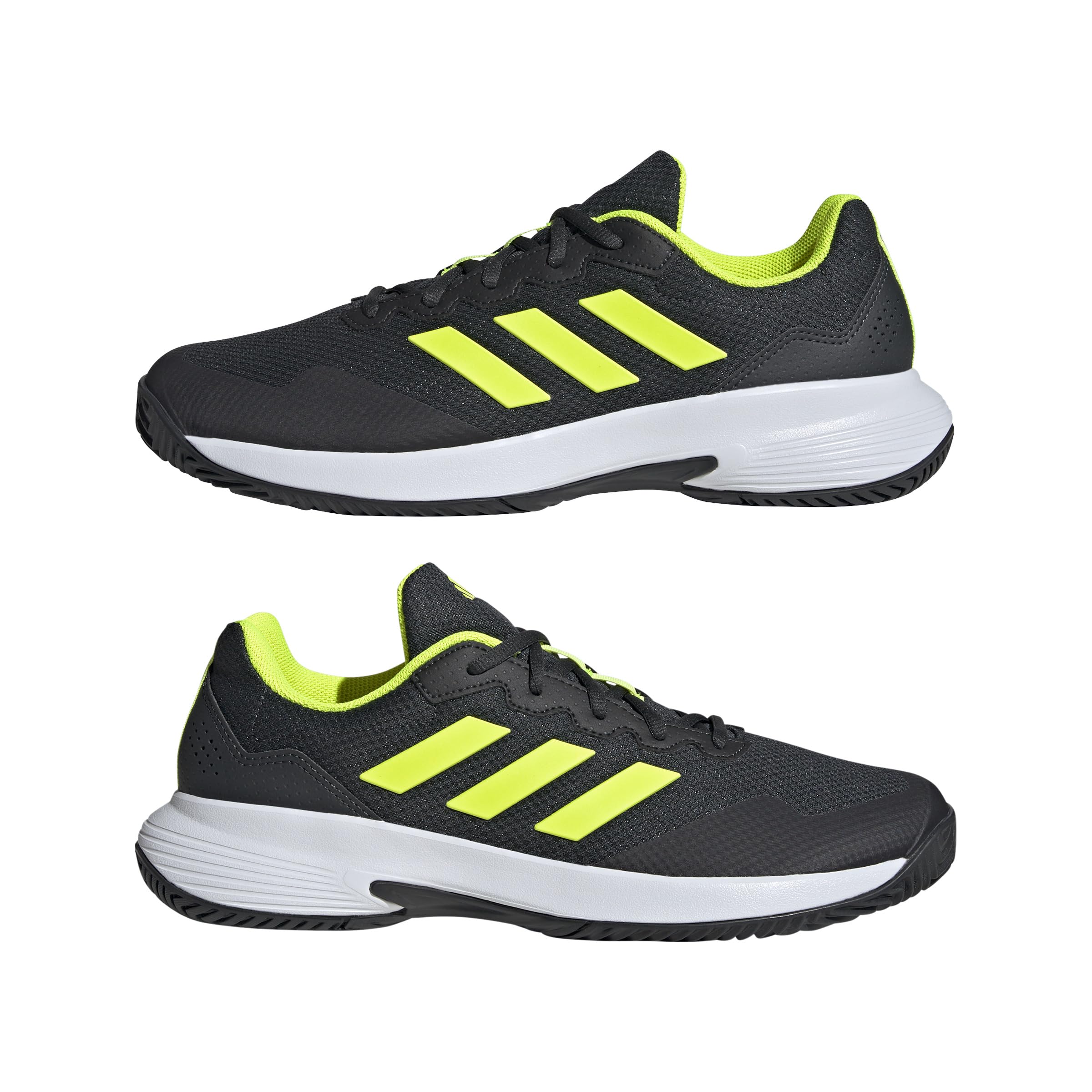 adidas Erkek GameCourt 2 M Ayakkabı - Düşük Taban (Futbol Dışı) CARBON/LUCLEM/FTWWHT 42