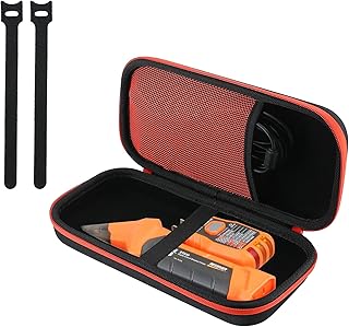 ProCase Hard Travel Case (Case Only) for Klein Tools ET310 AC Circuit Breaker Finder and Integrated GFCI Outlet Tester, EVA Protective Storage Carrying Case with 2 Cable Ties and Inner Mesh Pocket -Black