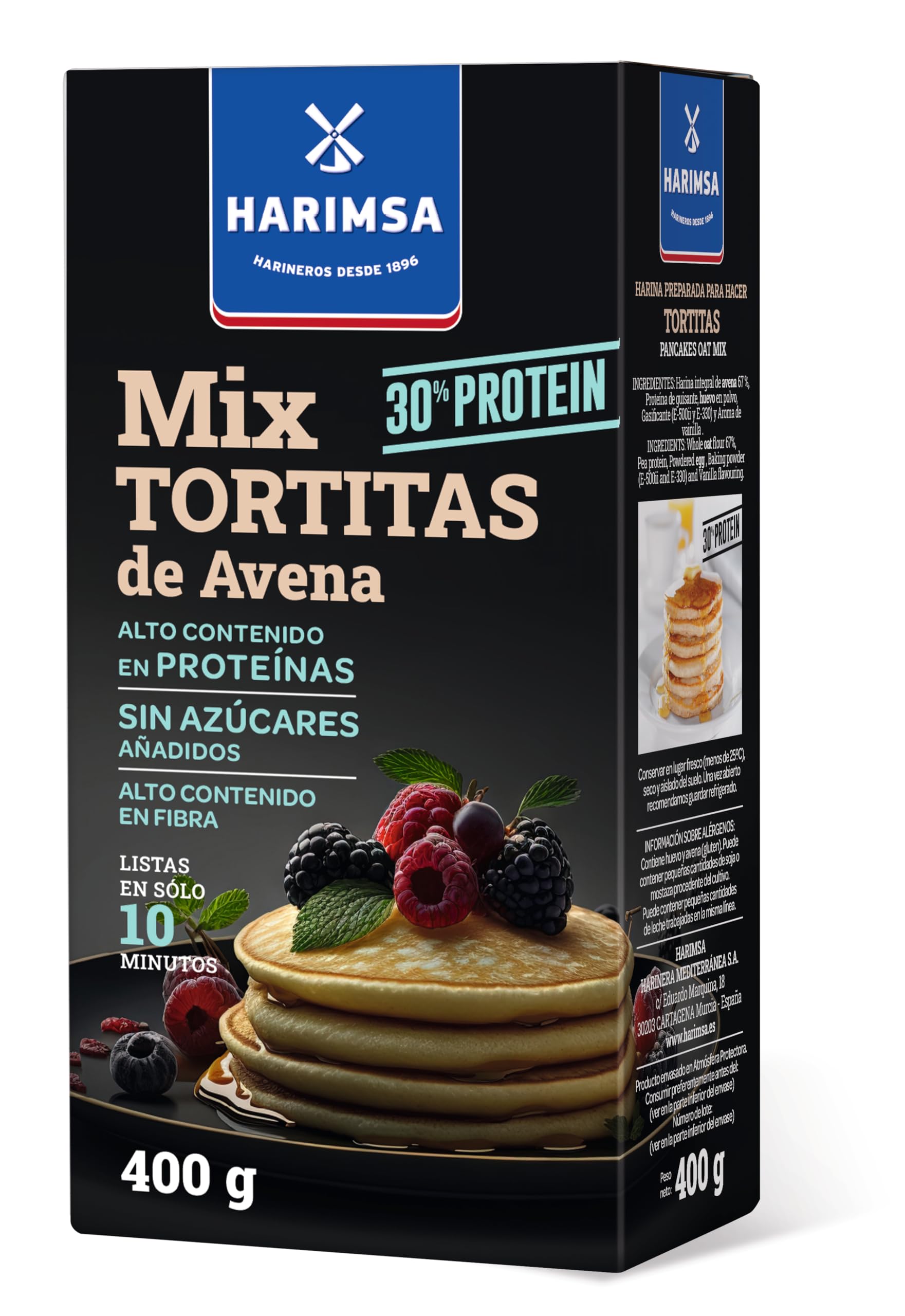 Mix tortitas de avena 30% PROTEÍNA 400 g Harimsa "Sabor Mejorado"