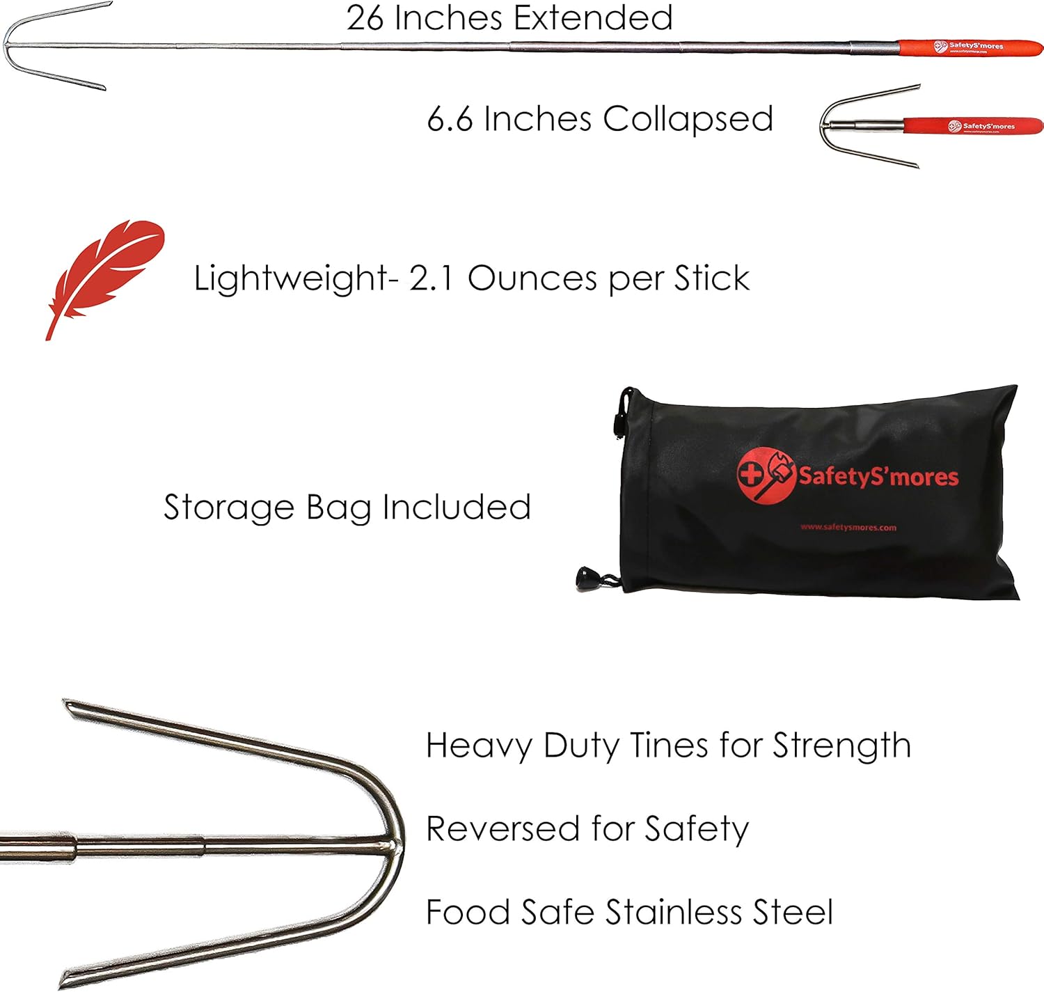 HigherHuman Safety S'mores Roasting Stick - Image 5