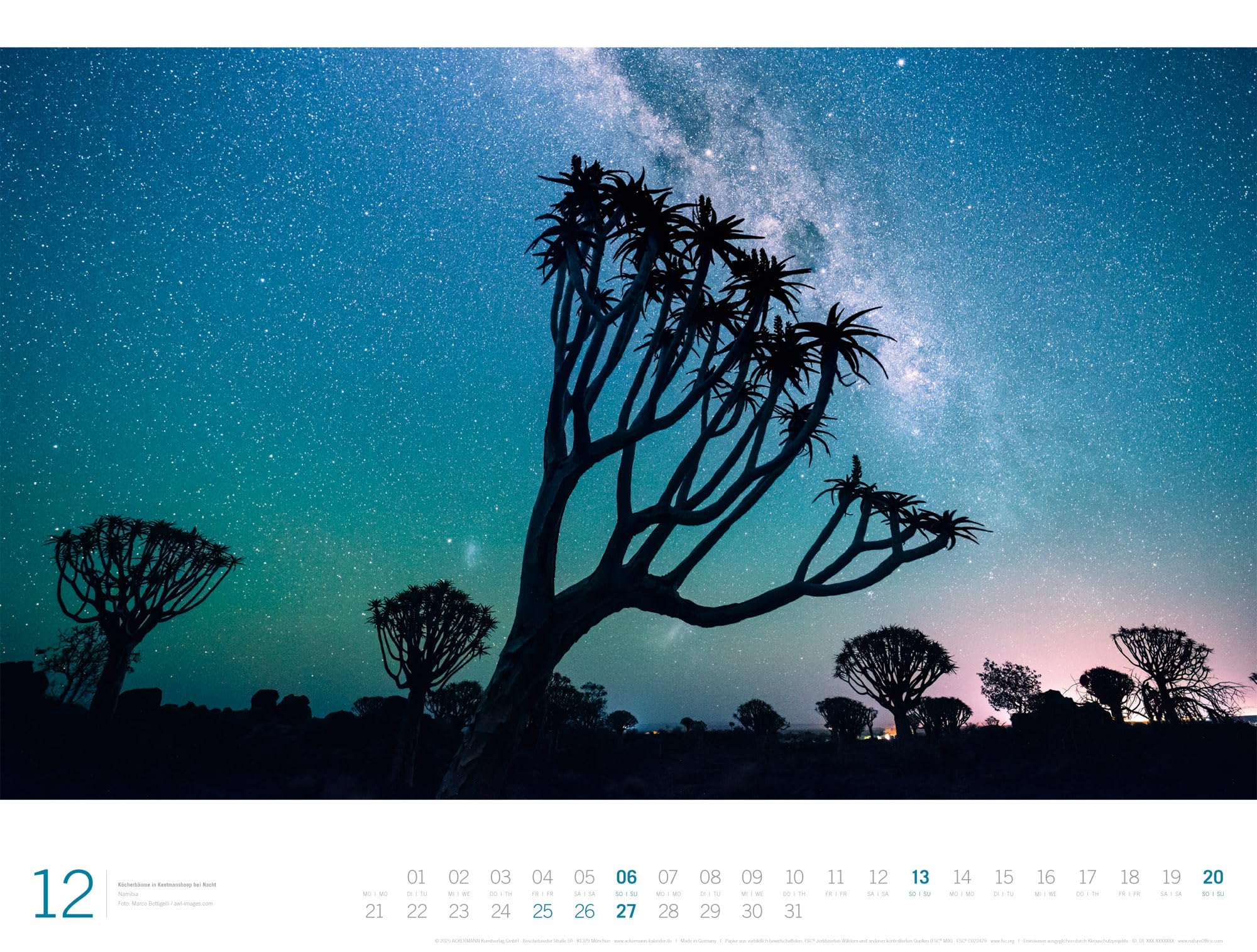 Afrika Gallery Kalender 2026: Bildgewaltiger Afrika-Kalender im großen Querformat (66x50 cm) | Tiere und Landschaft im Großformat